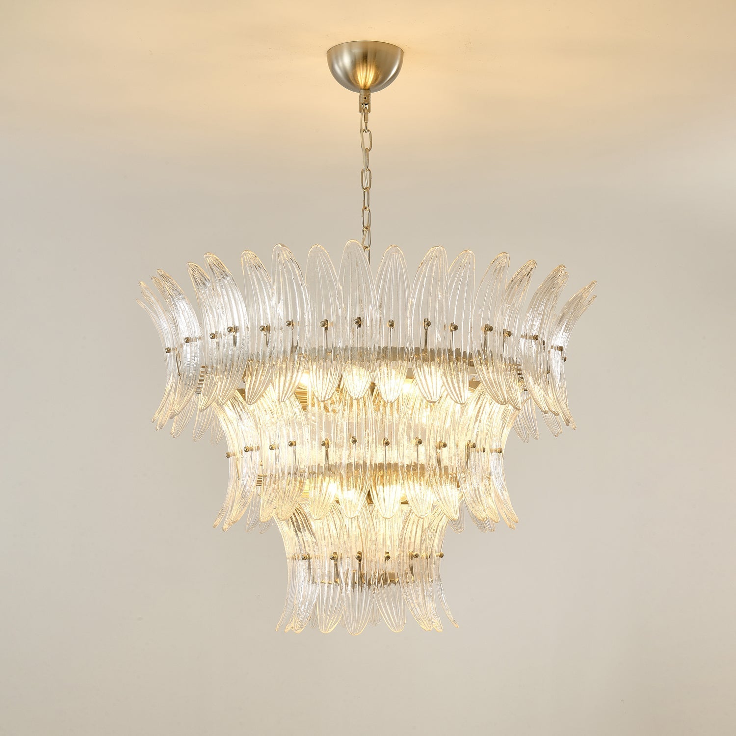 Ismavelle Glass Palmette Chandelier
