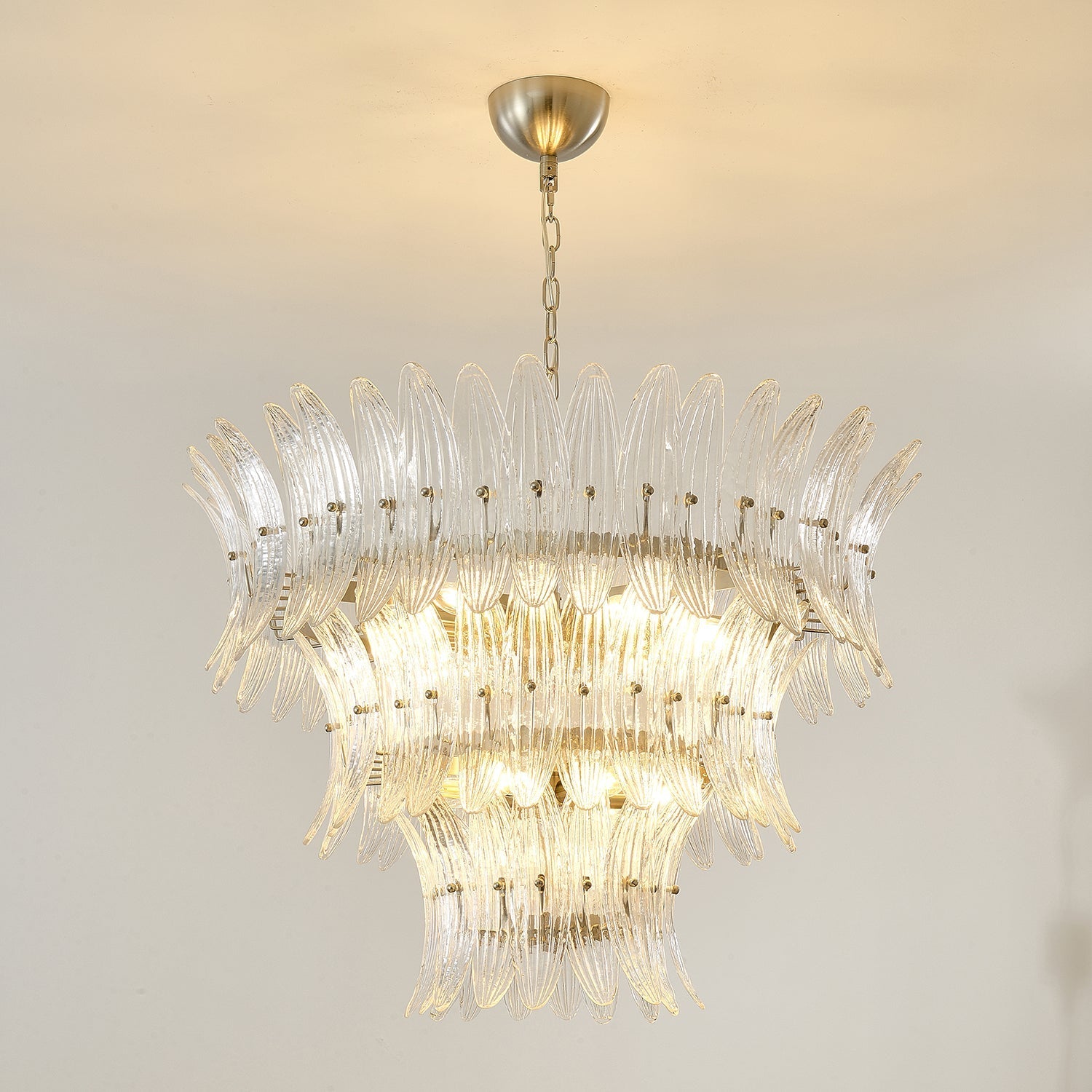 Ismavelle Glass Palmette Chandelier