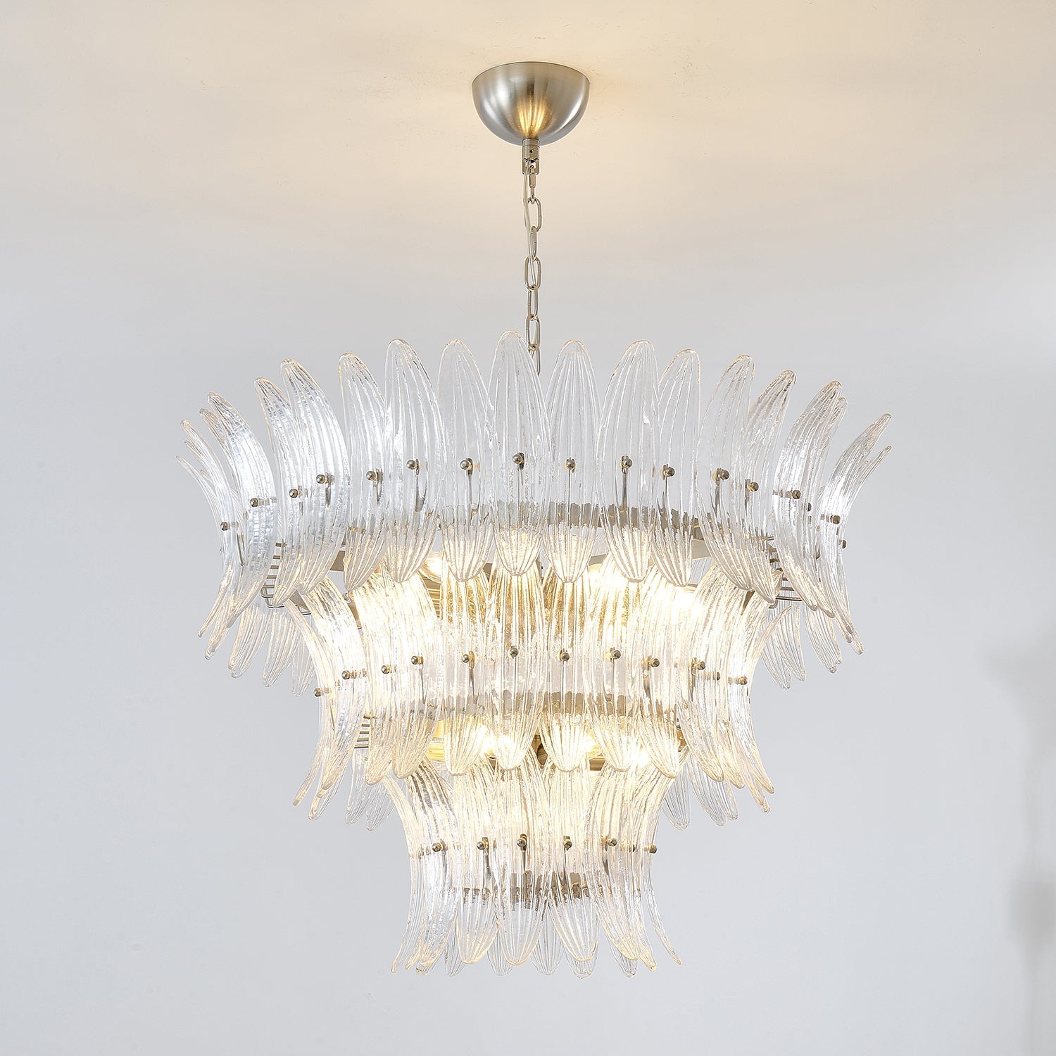 Ismavelle Glass Palmette Chandelier