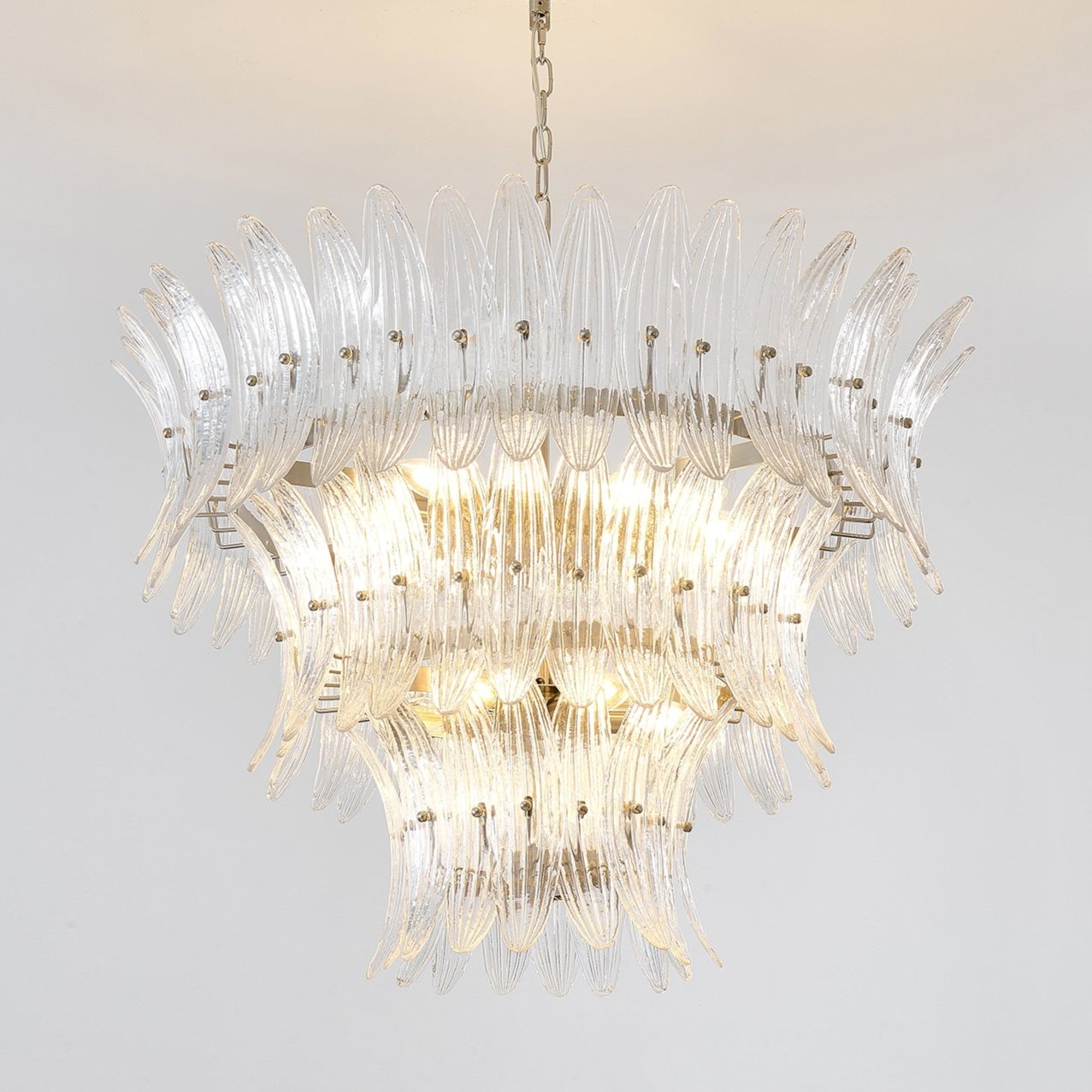 Ismavelle Glass Palmette Chandelier