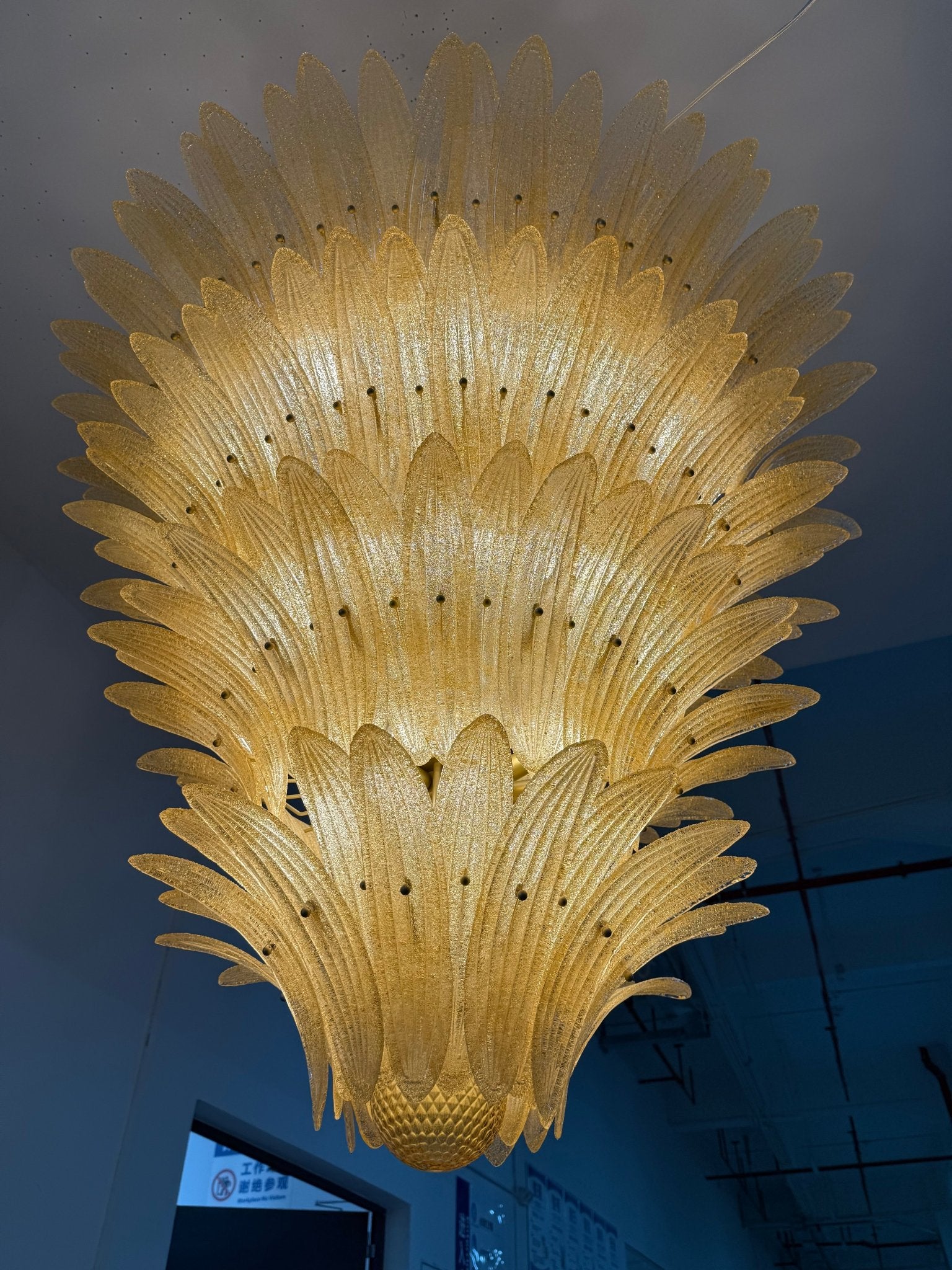 Ismavelle Glass Palmette Chandelier