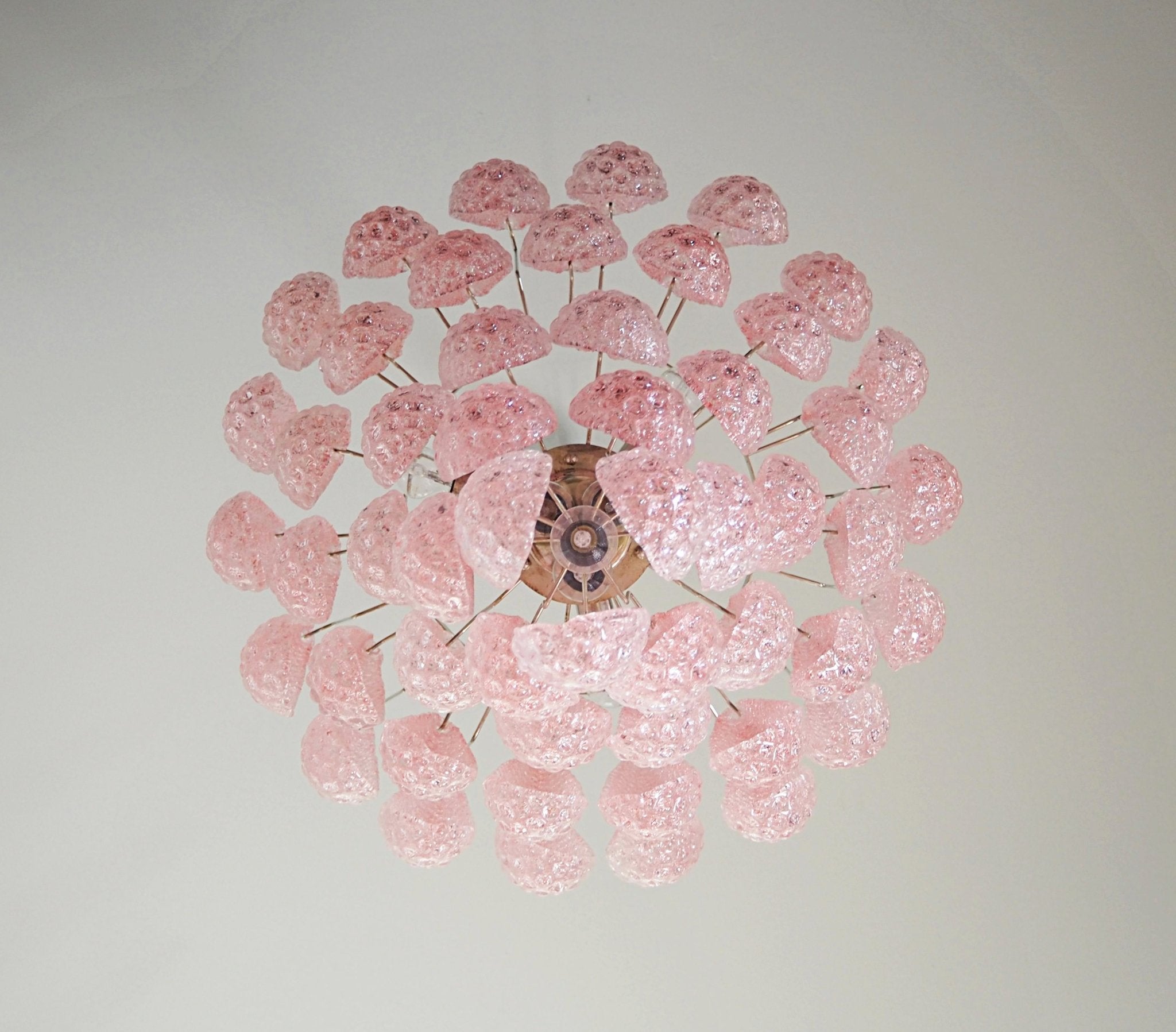 Cirelian Chandelier Pink Dewdrop Cascading Romantic