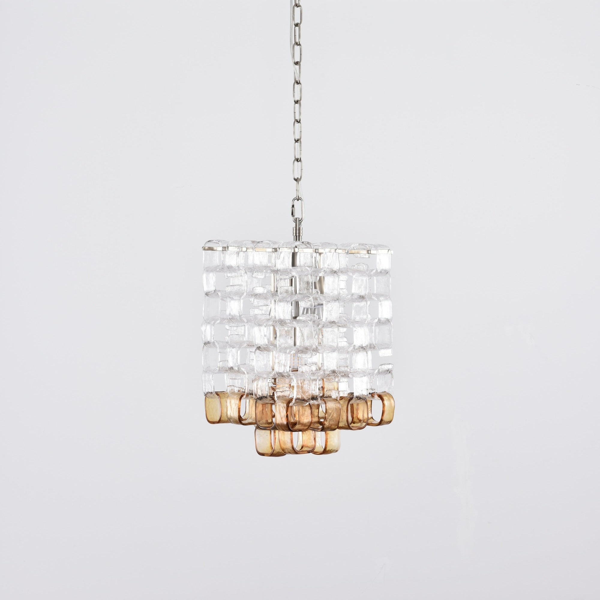 Orielis Chandelier Murano Glass Interlocking Geometric