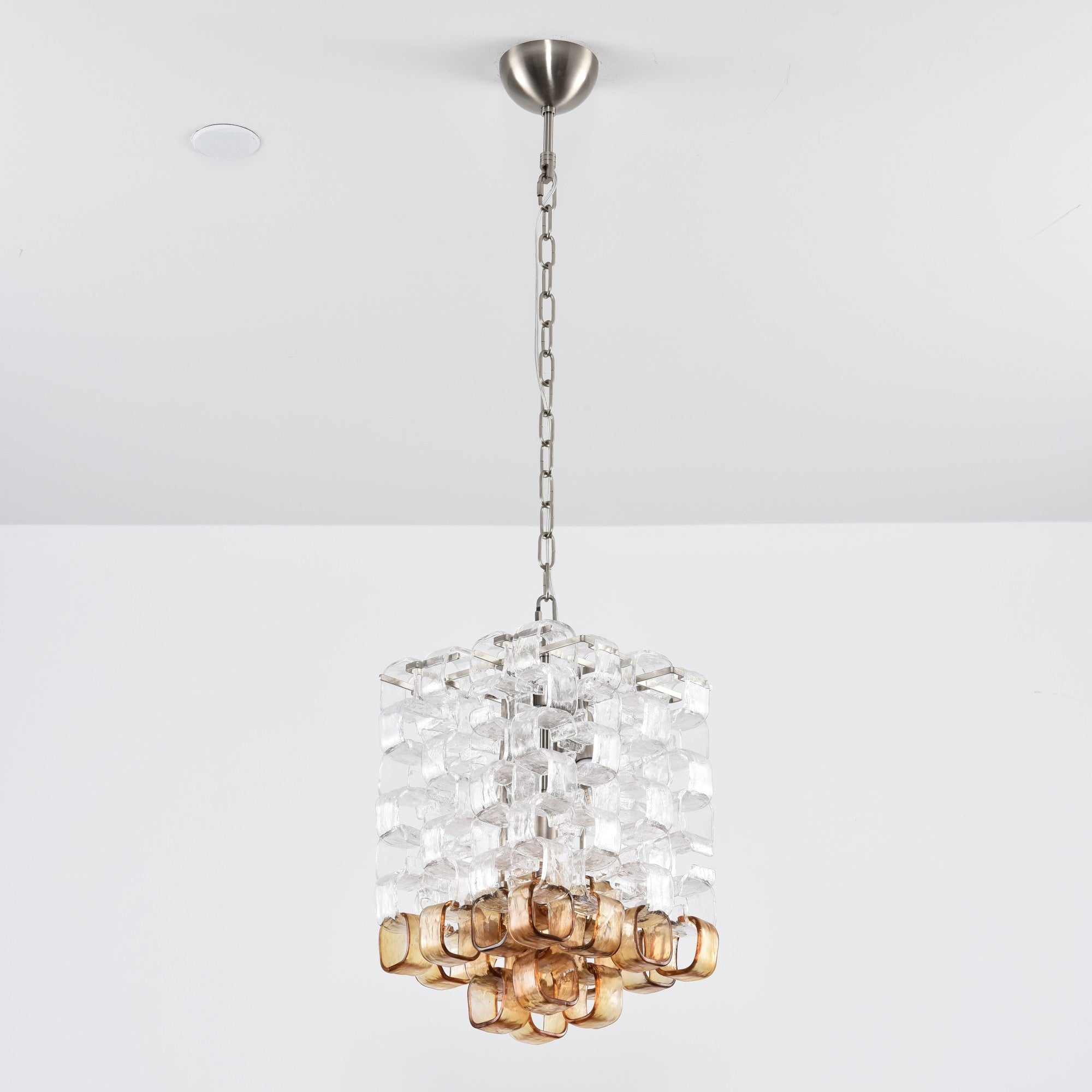 Orielis Chandelier Murano Glass Interlocking Geometric