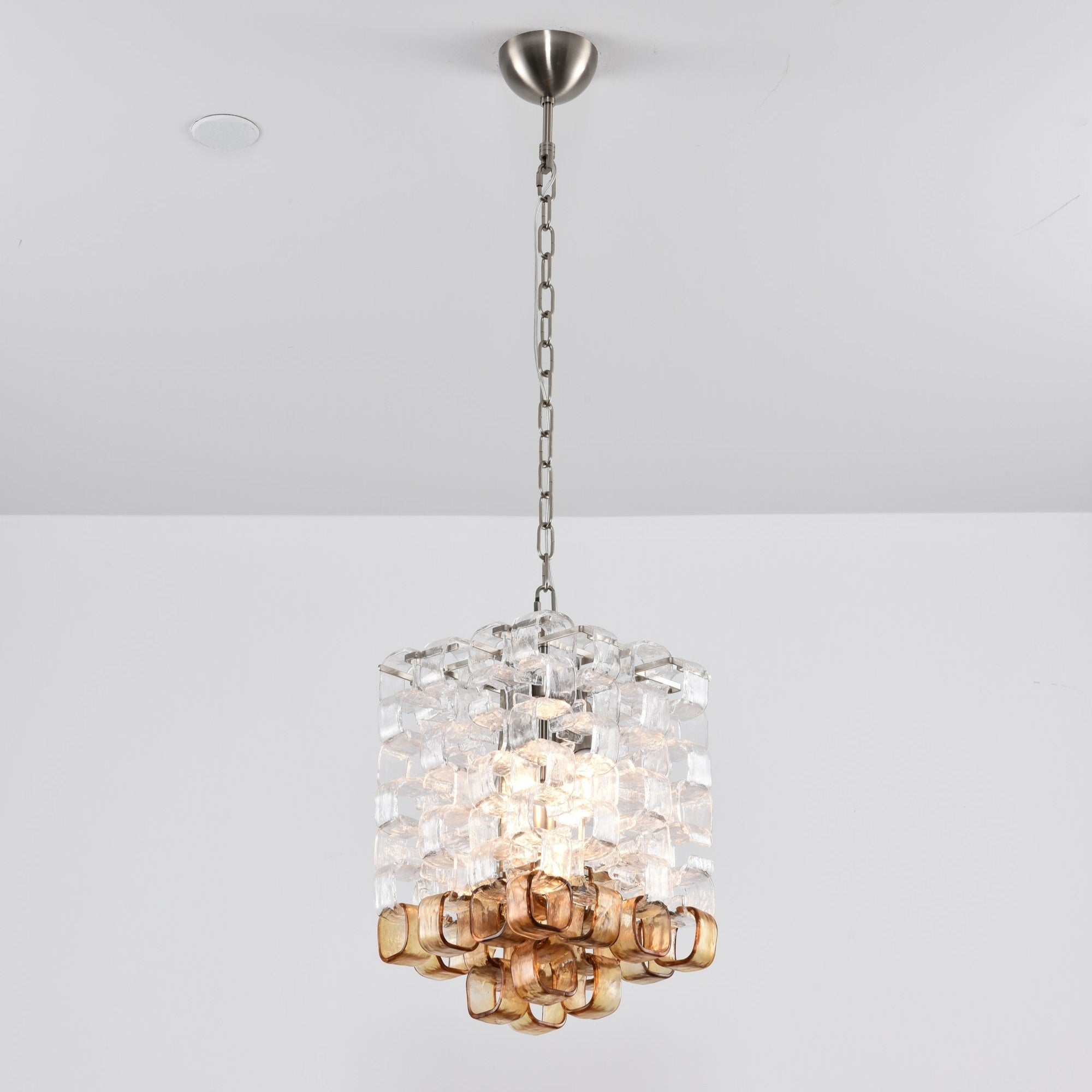 Orielis Chandelier Murano Glass Interlocking Geometric