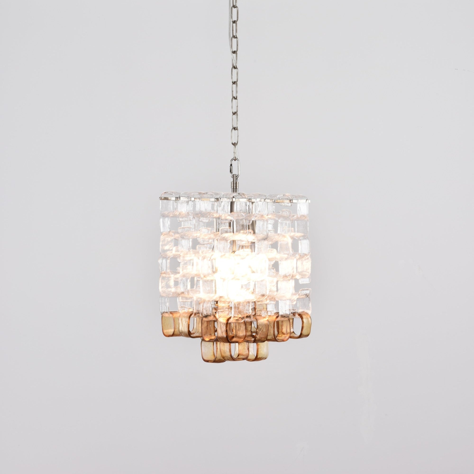 Orielis Chandelier Murano Glass Interlocking Geometric