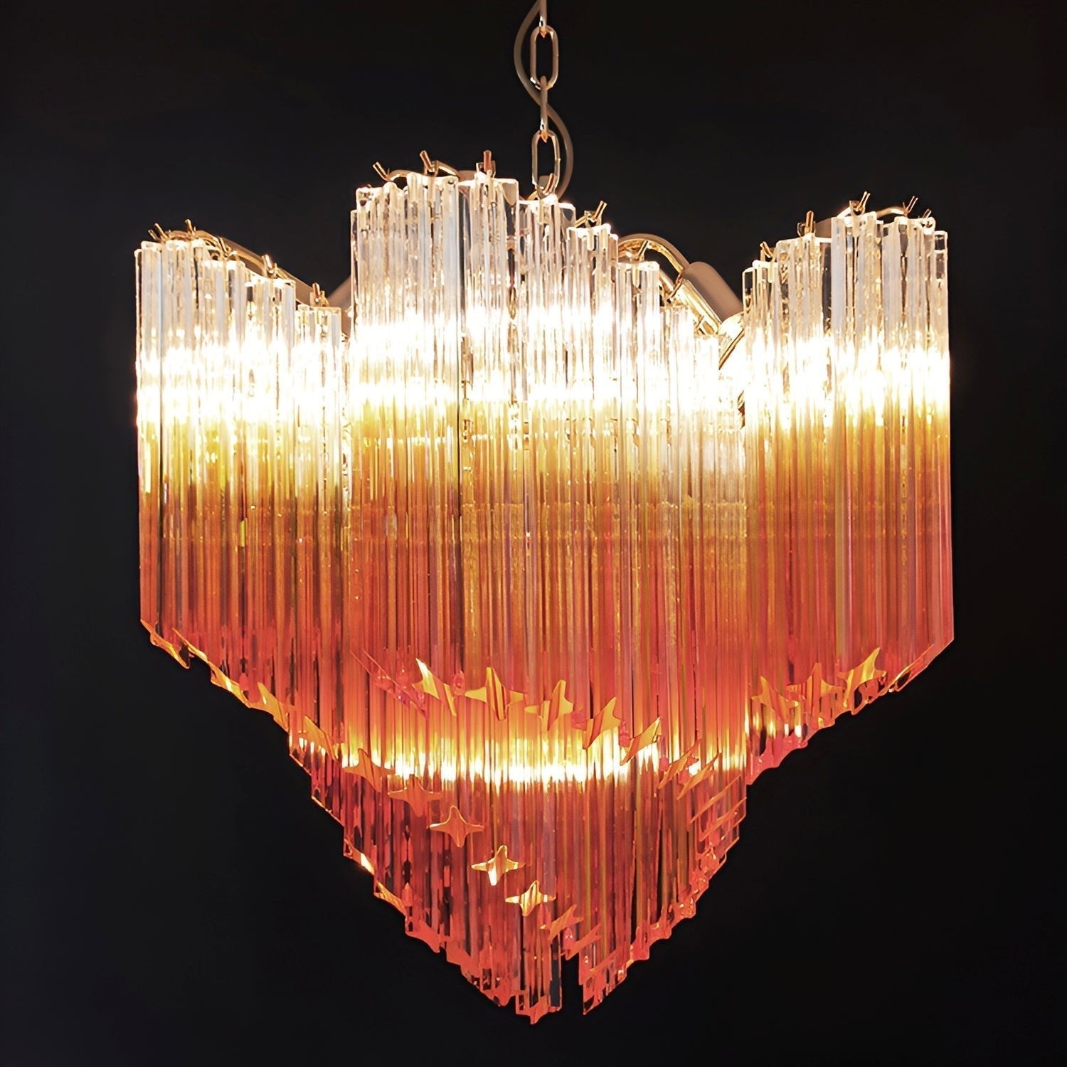Evmararae Gradient Glass Chandelier