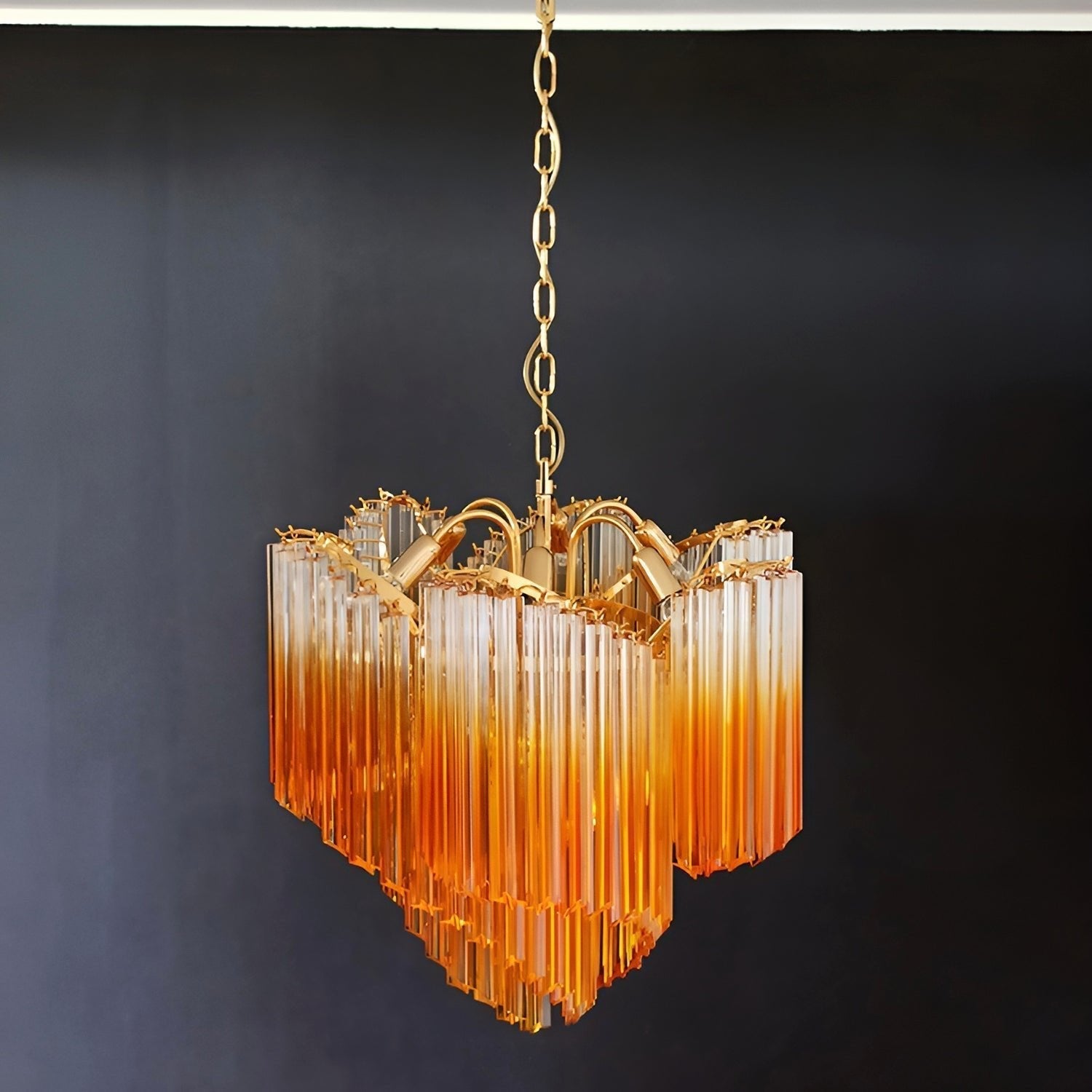 Evmararae Gradient Glass Chandelier