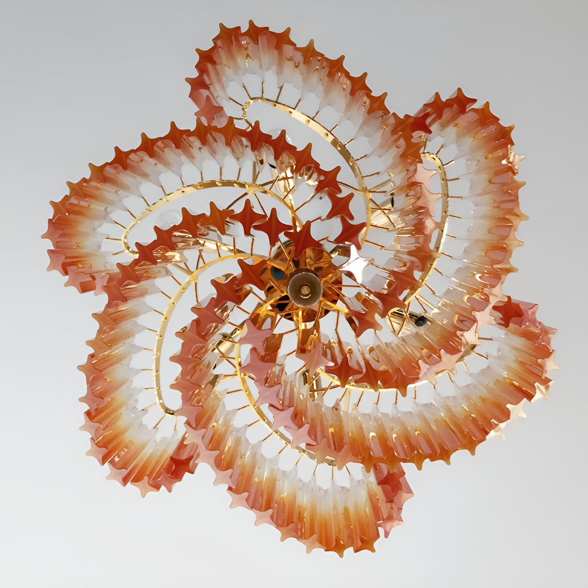 Evmararae Gradient Glass Chandelier