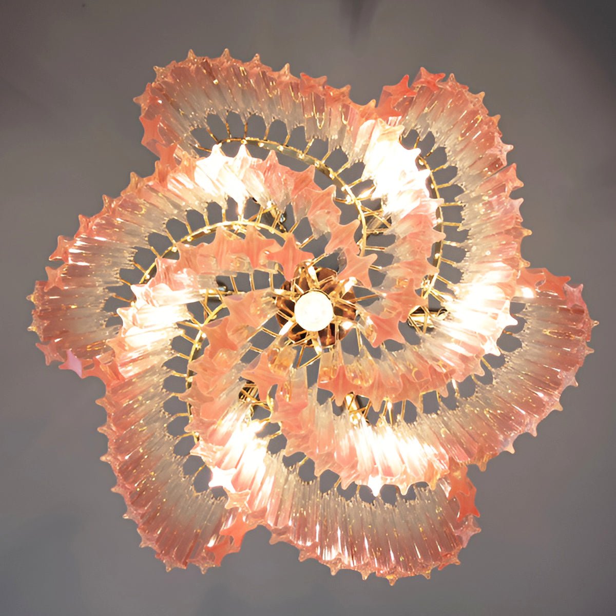 Evmararae Gradient Glass Chandelier