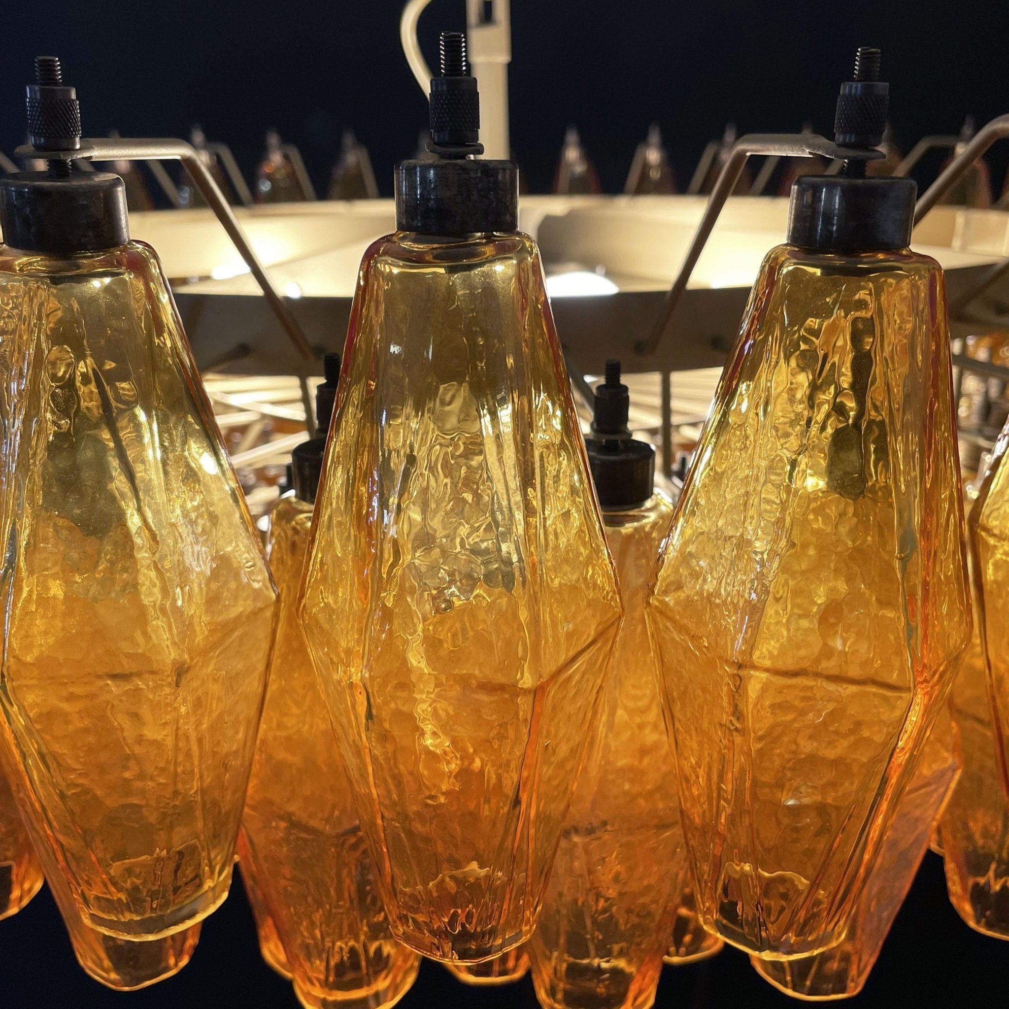 Elaaira Chandelier Amber Layered Oval