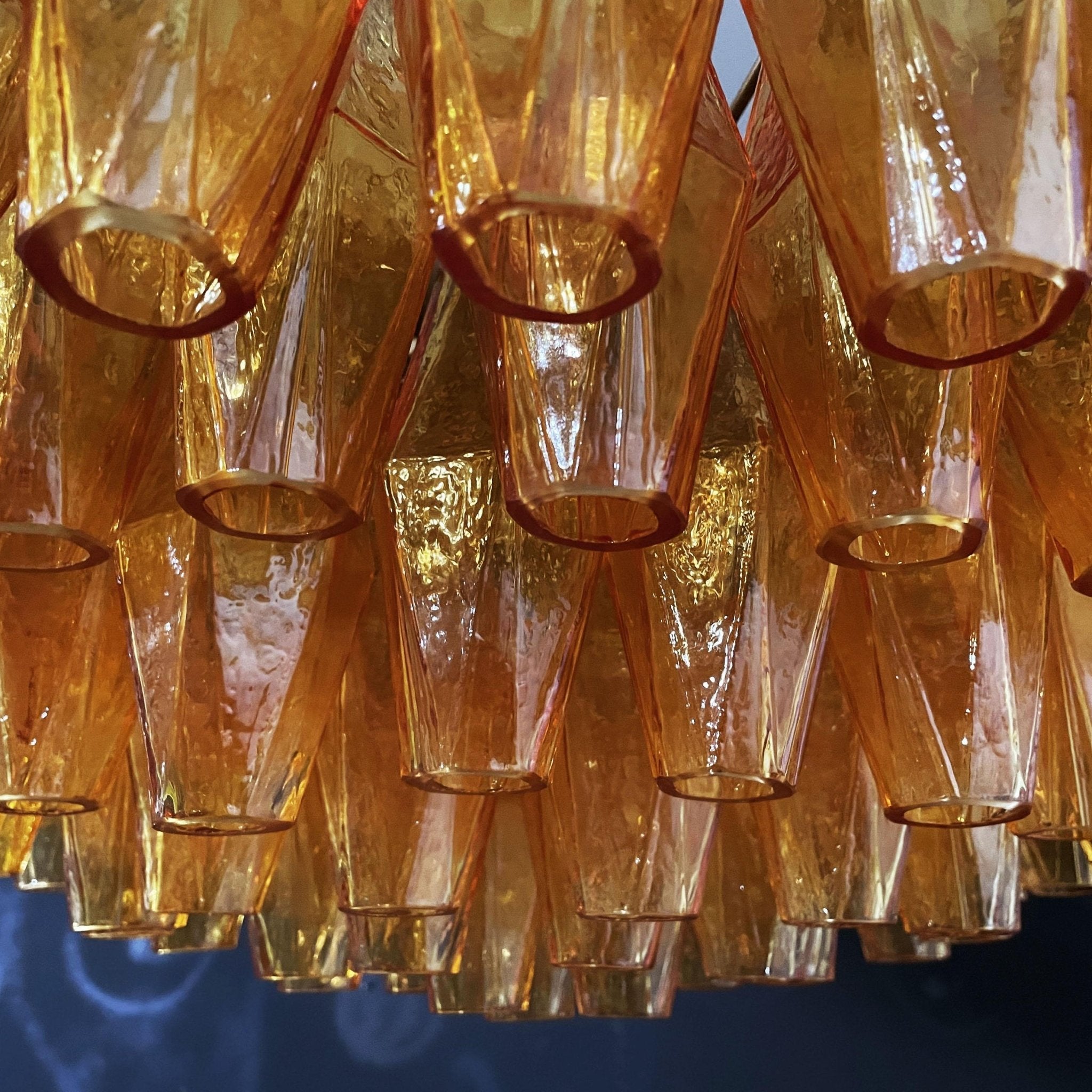Elaaira Chandelier Amber Layered Oval