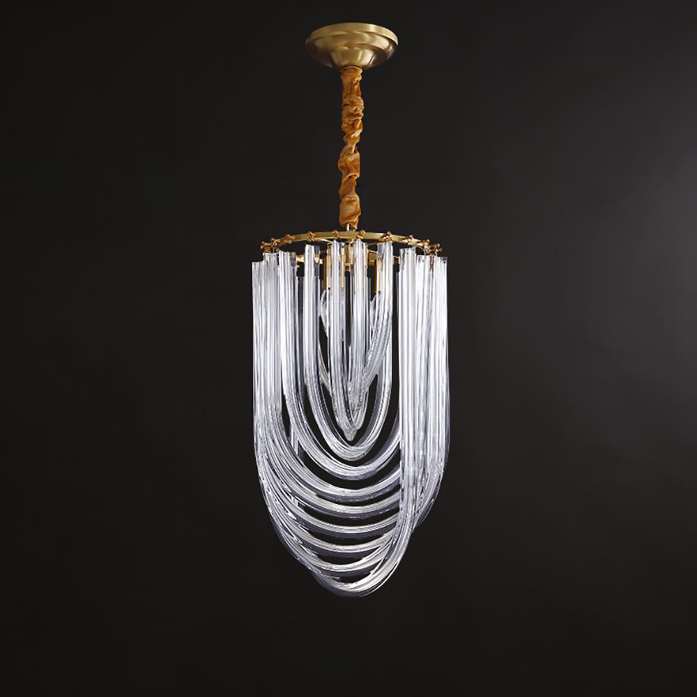 Sylnen Chandelier Clear Curved Tiered