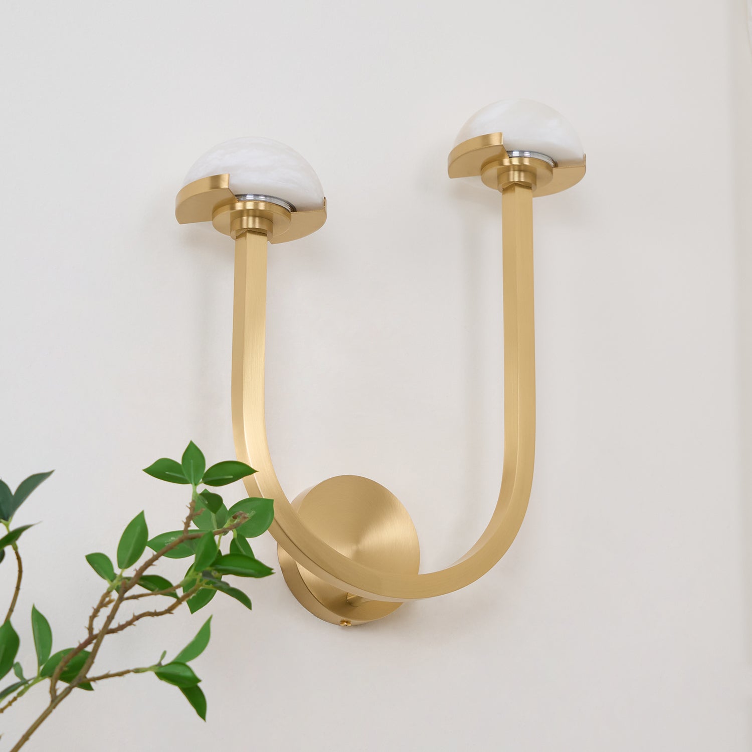 Vitalira Double Alabaster Wall Light - Neutral Decor