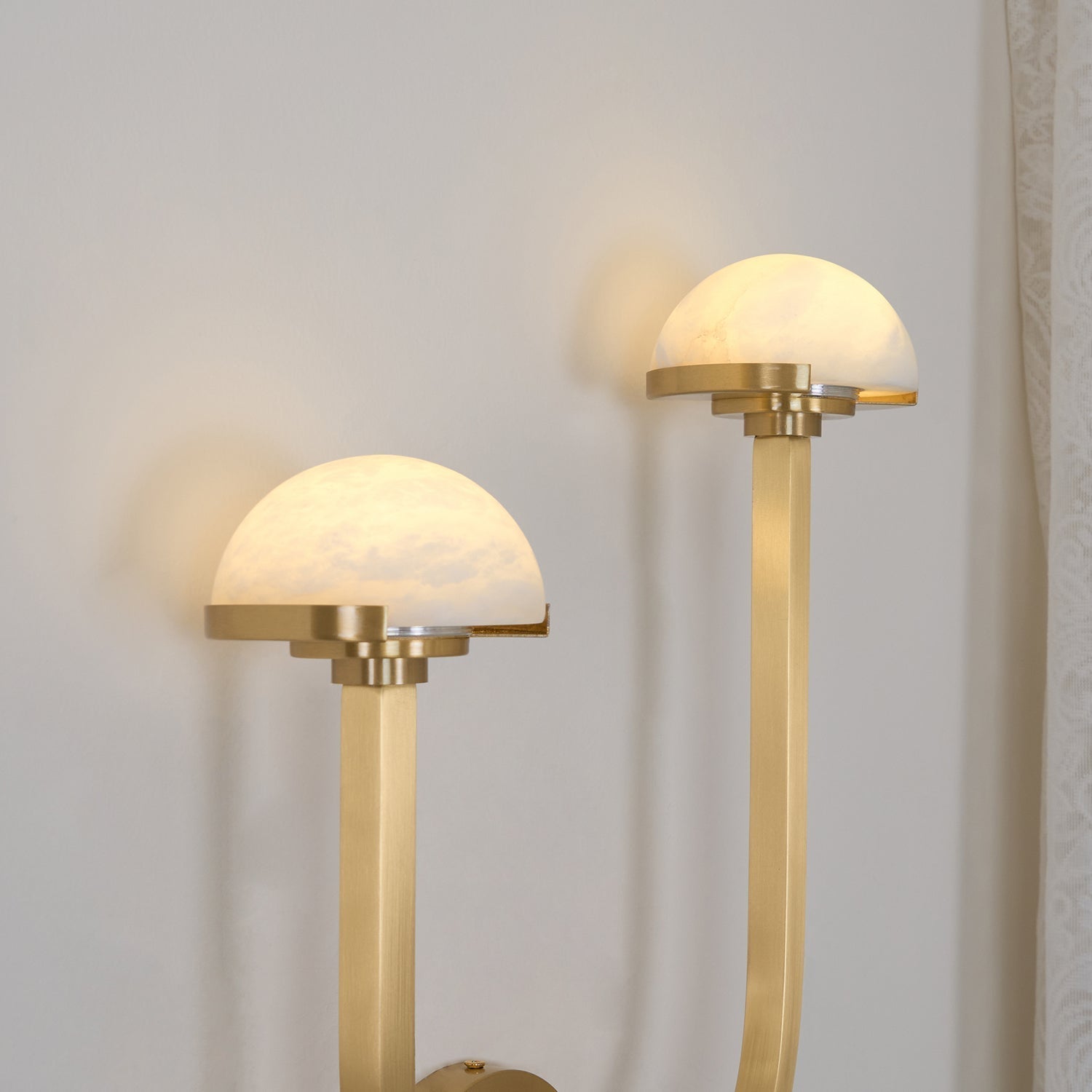 Vitalira Double Alabaster Wall Light - Neutral Decor