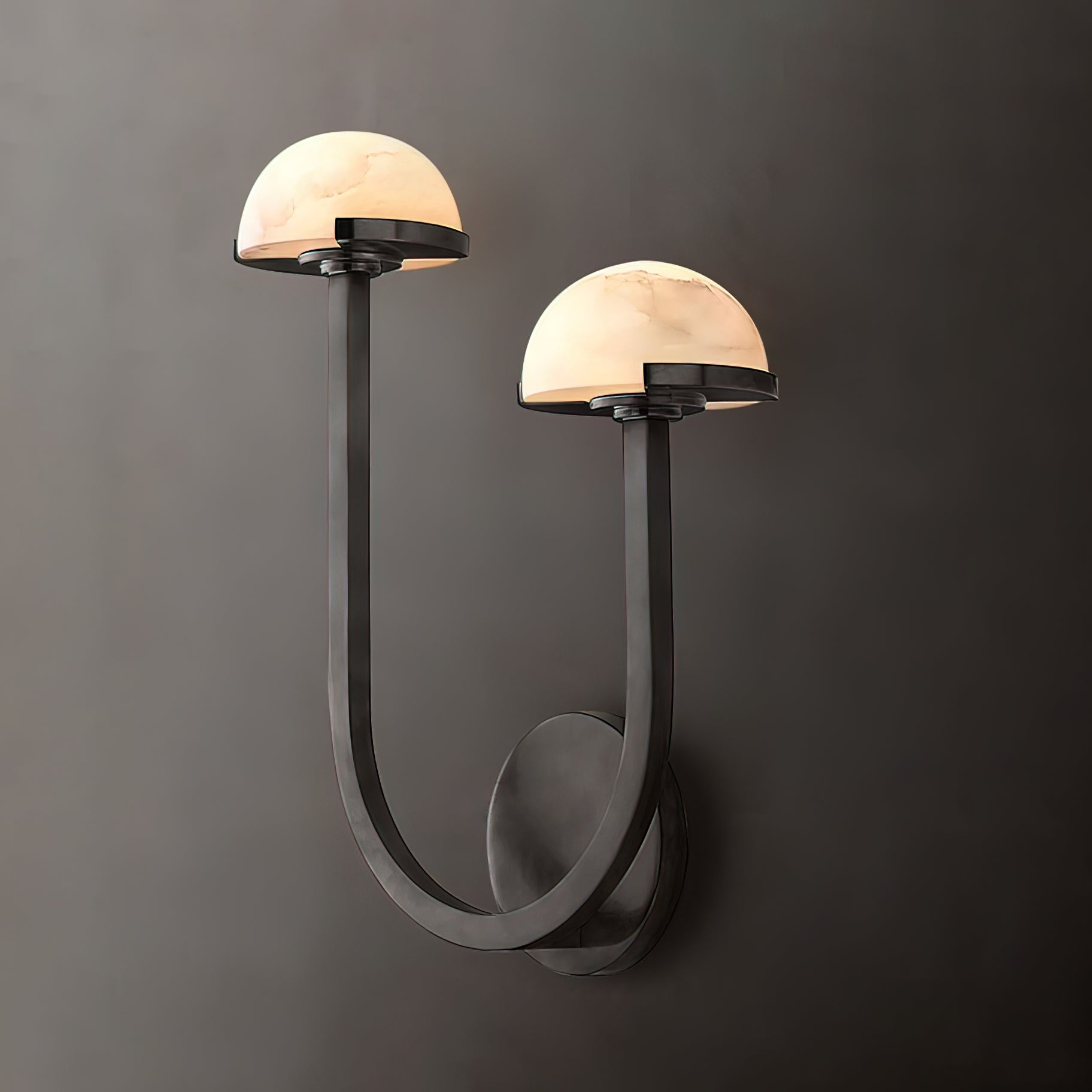 Vitalira Double Alabaster Wall Light - Neutral Decor