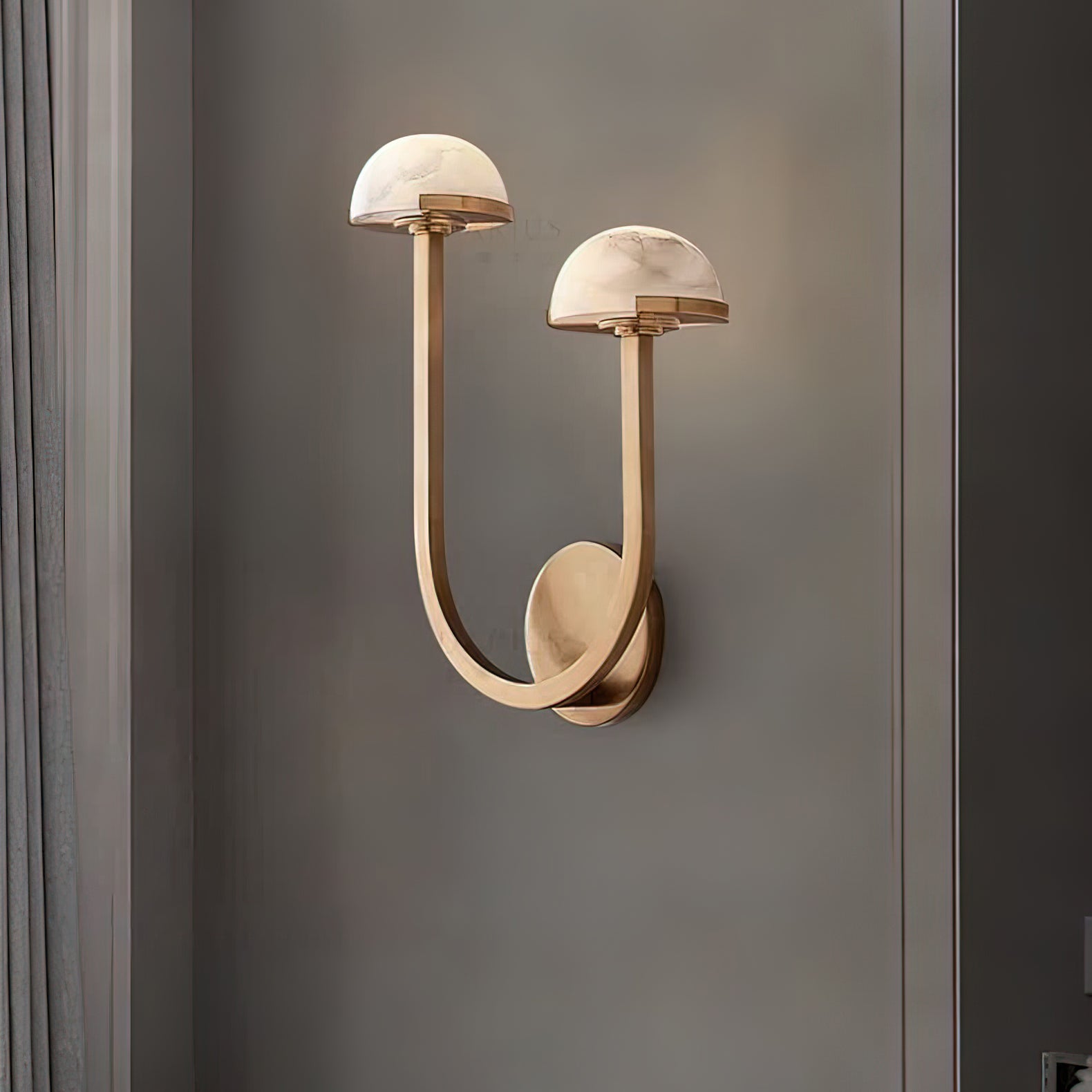 Vitalira Double Alabaster Wall Light - Neutral Decor