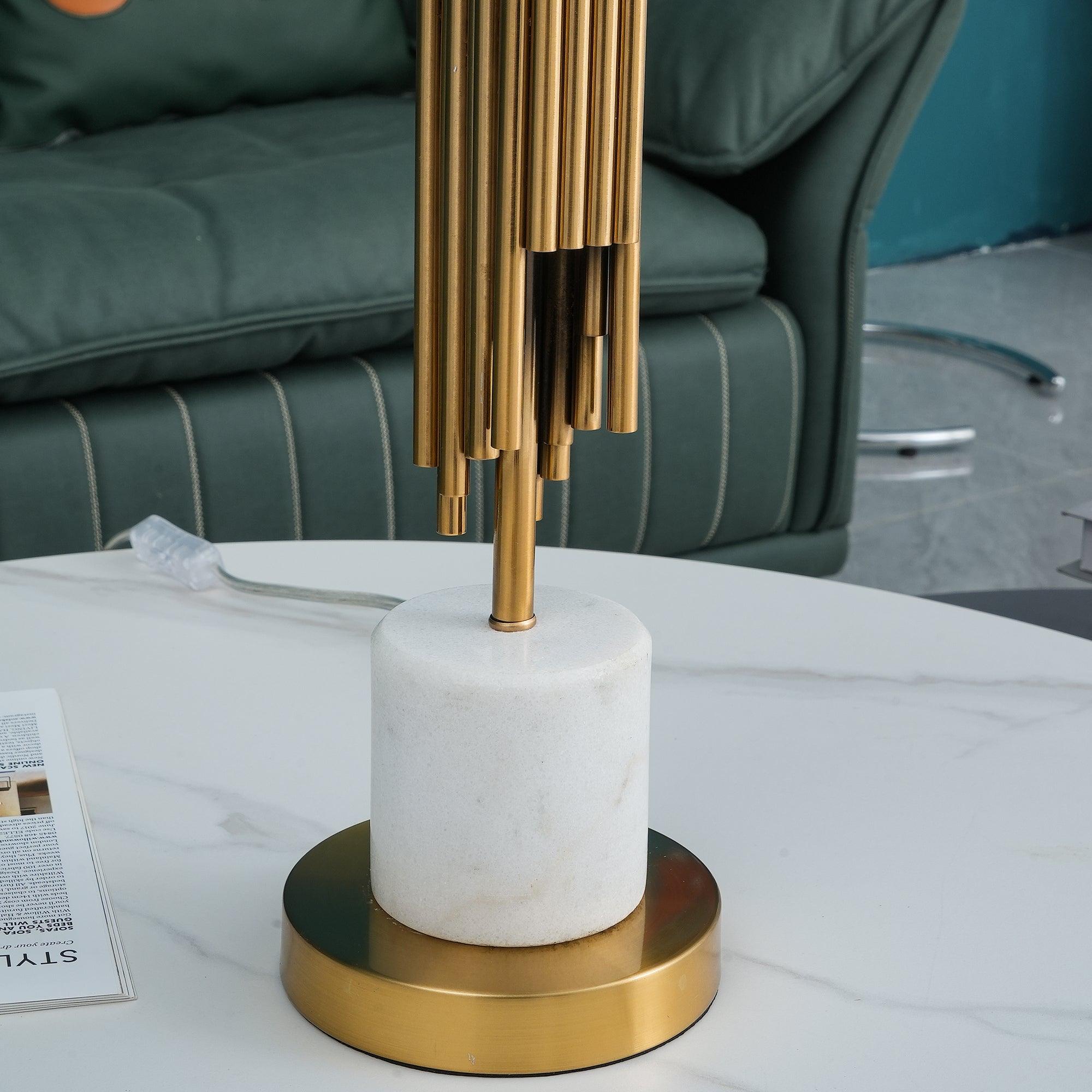 Opus Marble Art Deco Table Lamp