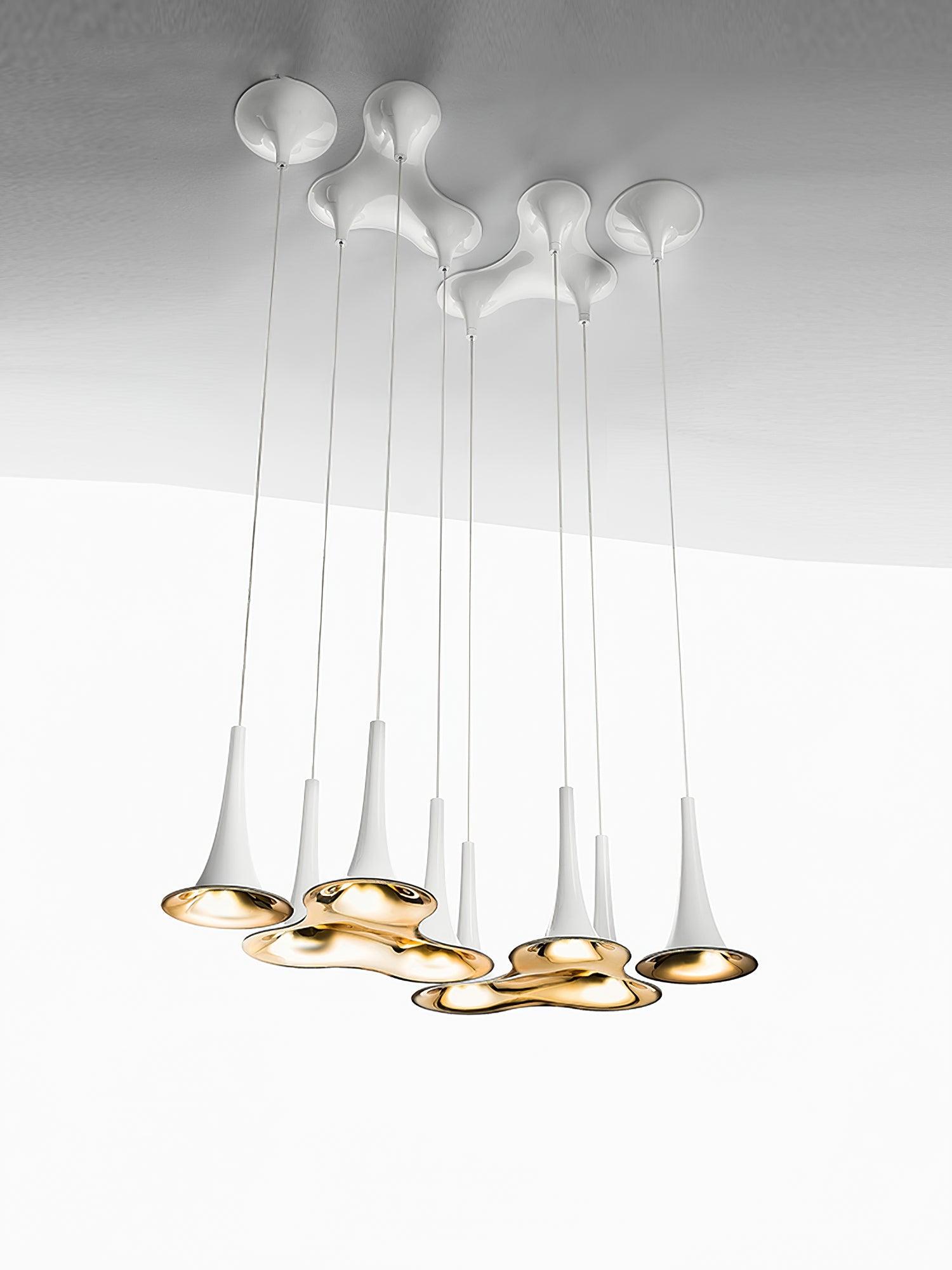 Rominex Pendant Lamp Acrylic Trumpet Shape Contemporary