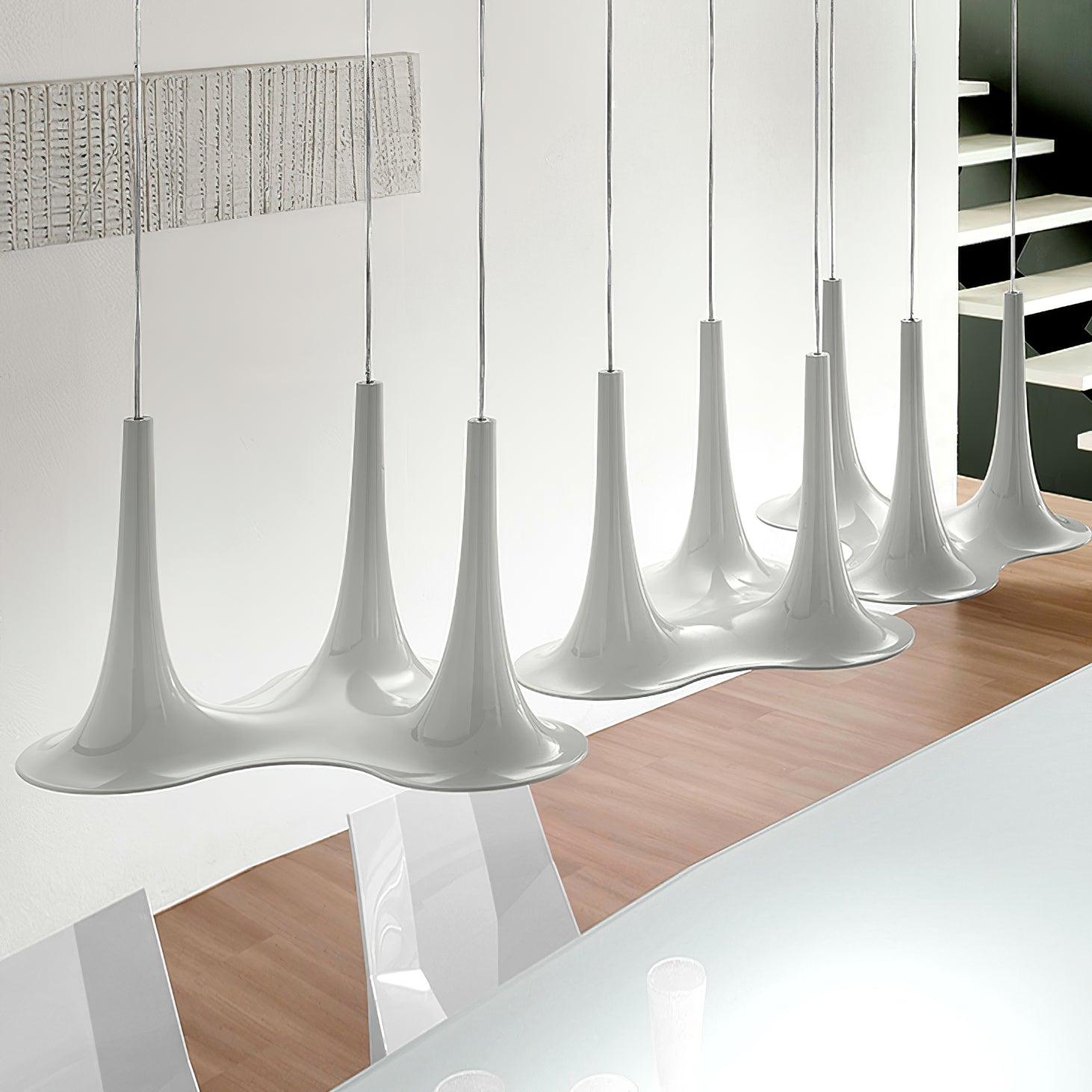 Rominex Pendant Lamp Acrylic Trumpet Shape Contemporary