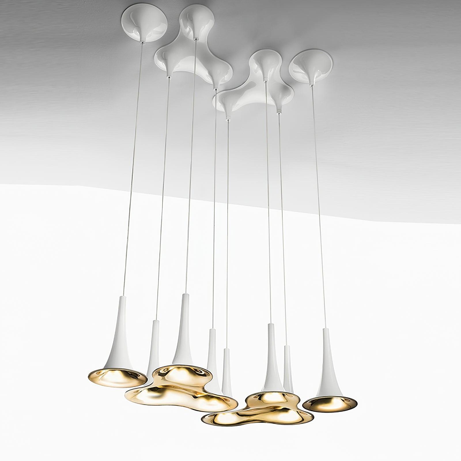 Rominex Pendant Lamp Acrylic Trumpet Shape Contemporary