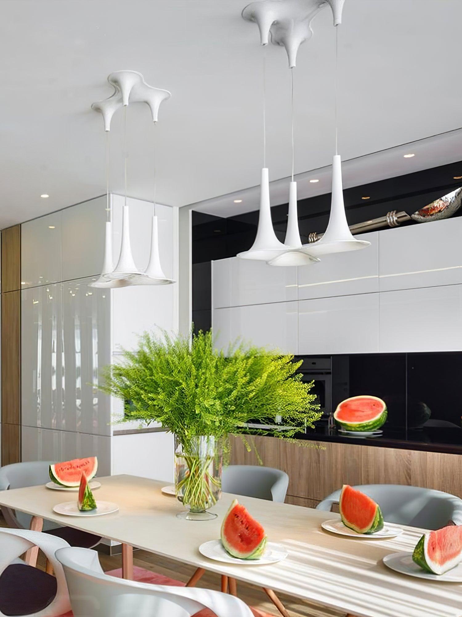 Rominex Pendant Lamp Acrylic Trumpet Shape Contemporary