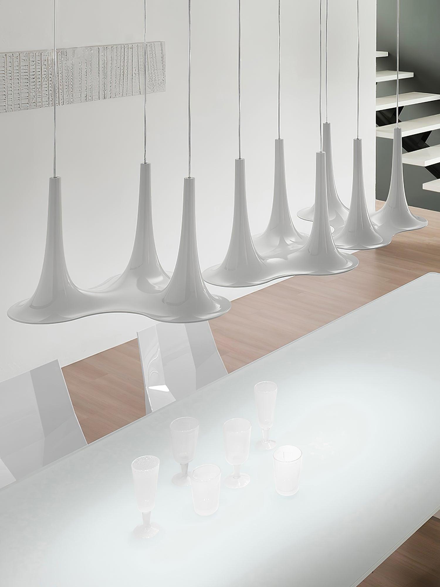Rominex Pendant Lamp Acrylic Trumpet Shape Contemporary