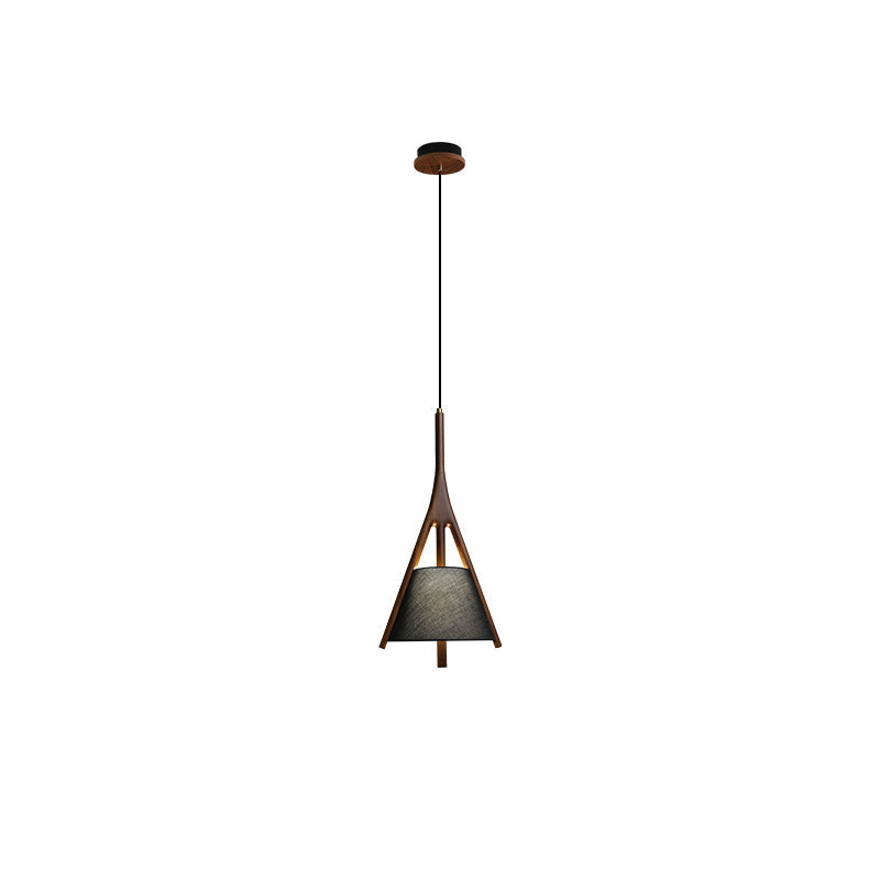 Zovenarae Triangular Wood Pendant Light