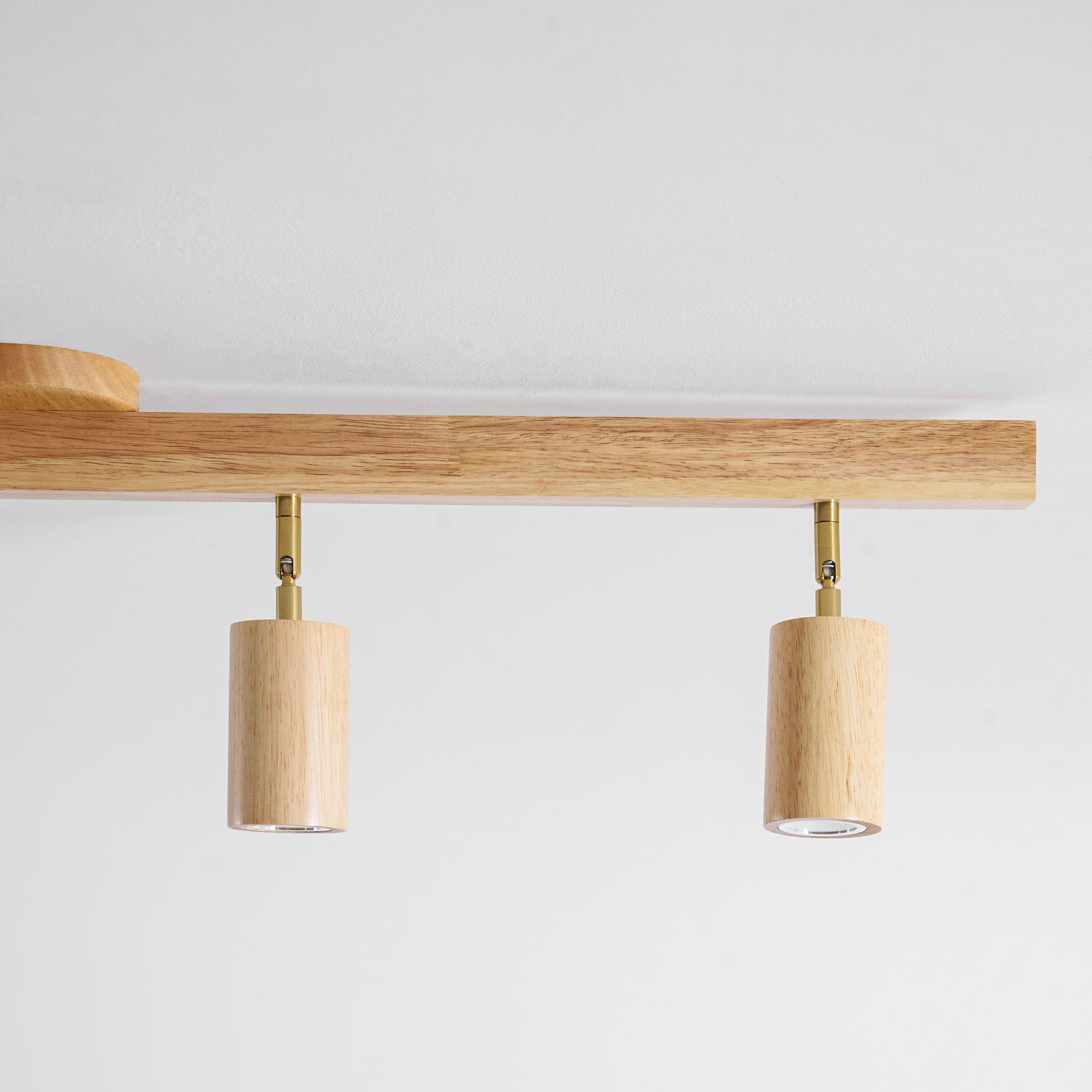 Valestone Wood Beam Spotlight Flush Mount Ceiling Light