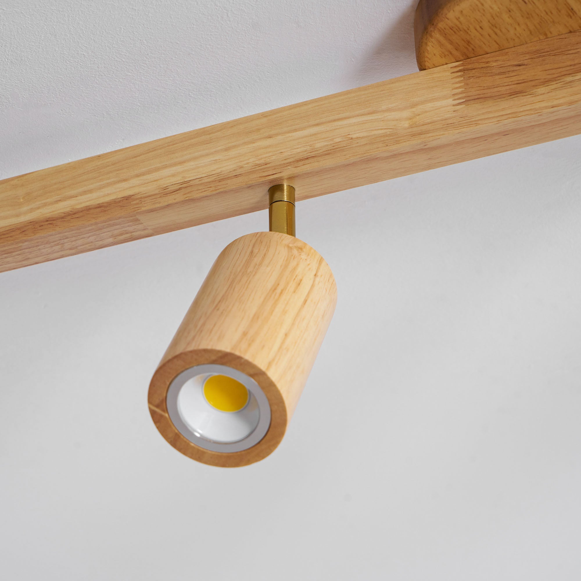 Valestone Wood Beam Spotlight Flush Mount Ceiling Light