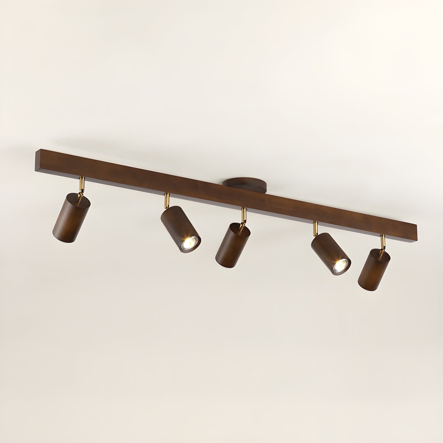 Valestone Wood Beam Spotlight Flush Mount Ceiling Light
