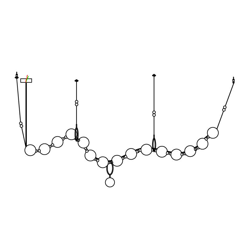 Lustra Pendant Lamp Necklace Glass - Neutral Decor