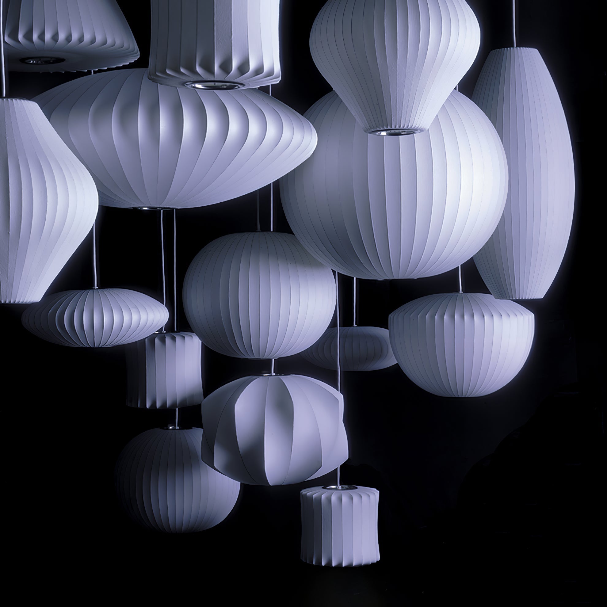 Bis Silk & Steel Pendant Lamp