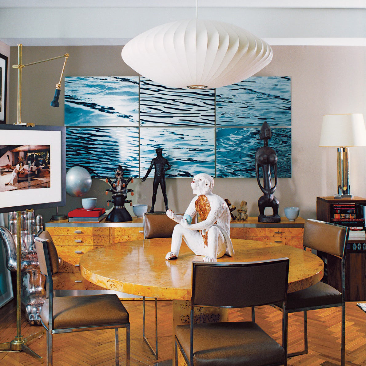 Bis Silk & Steel Pendant Lamp