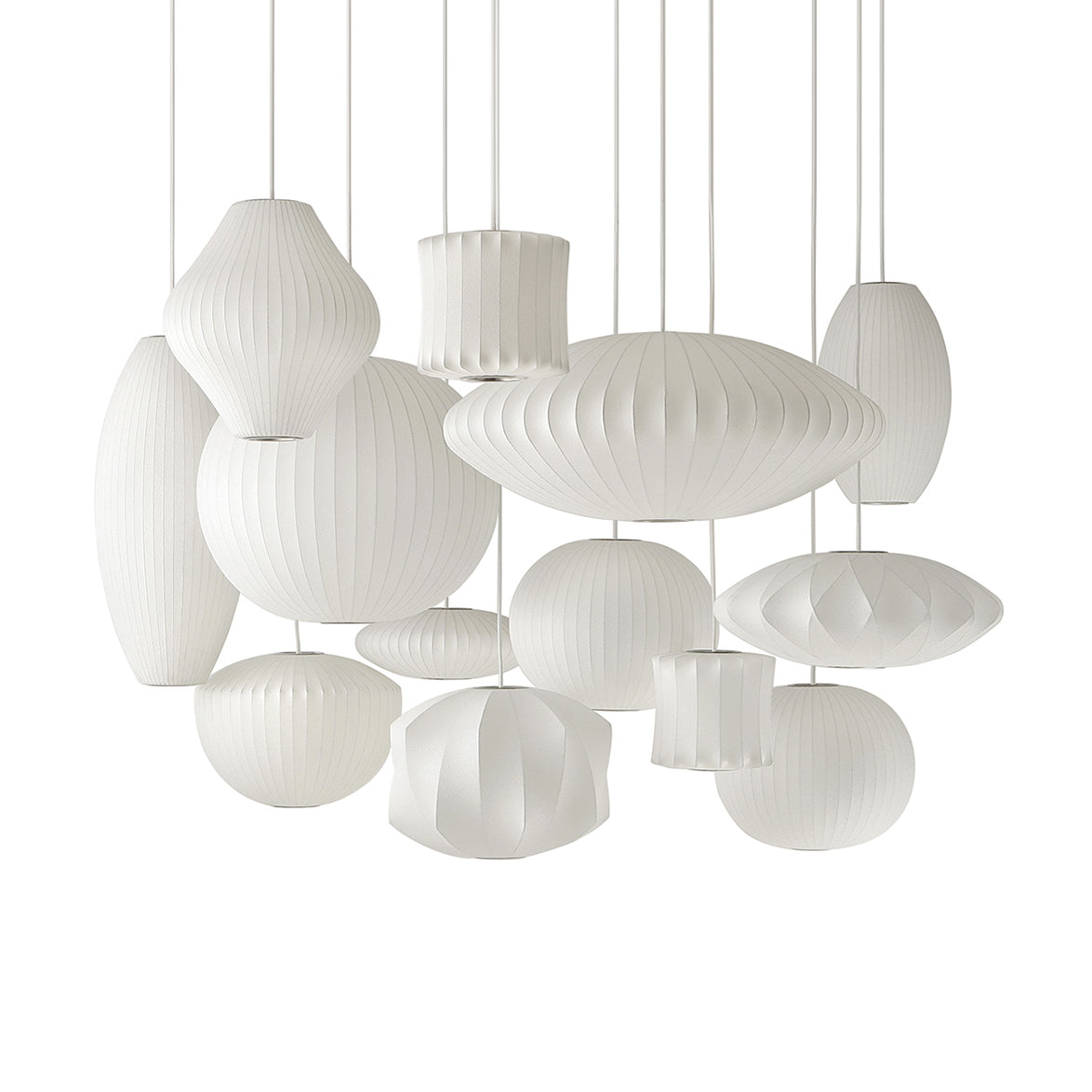 Bis Silk & Steel Pendant Lamp