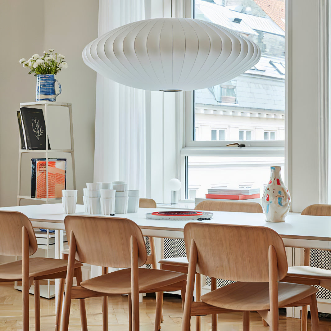 Bis Silk & Steel Pendant Lamp