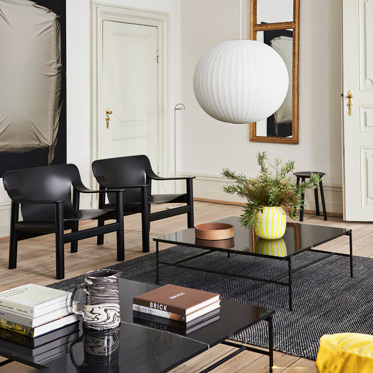 Bis Silk & Steel Pendant Lamp