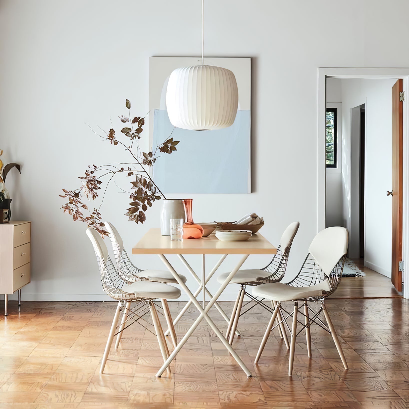 Bis Silk & Steel Pendant Lamp