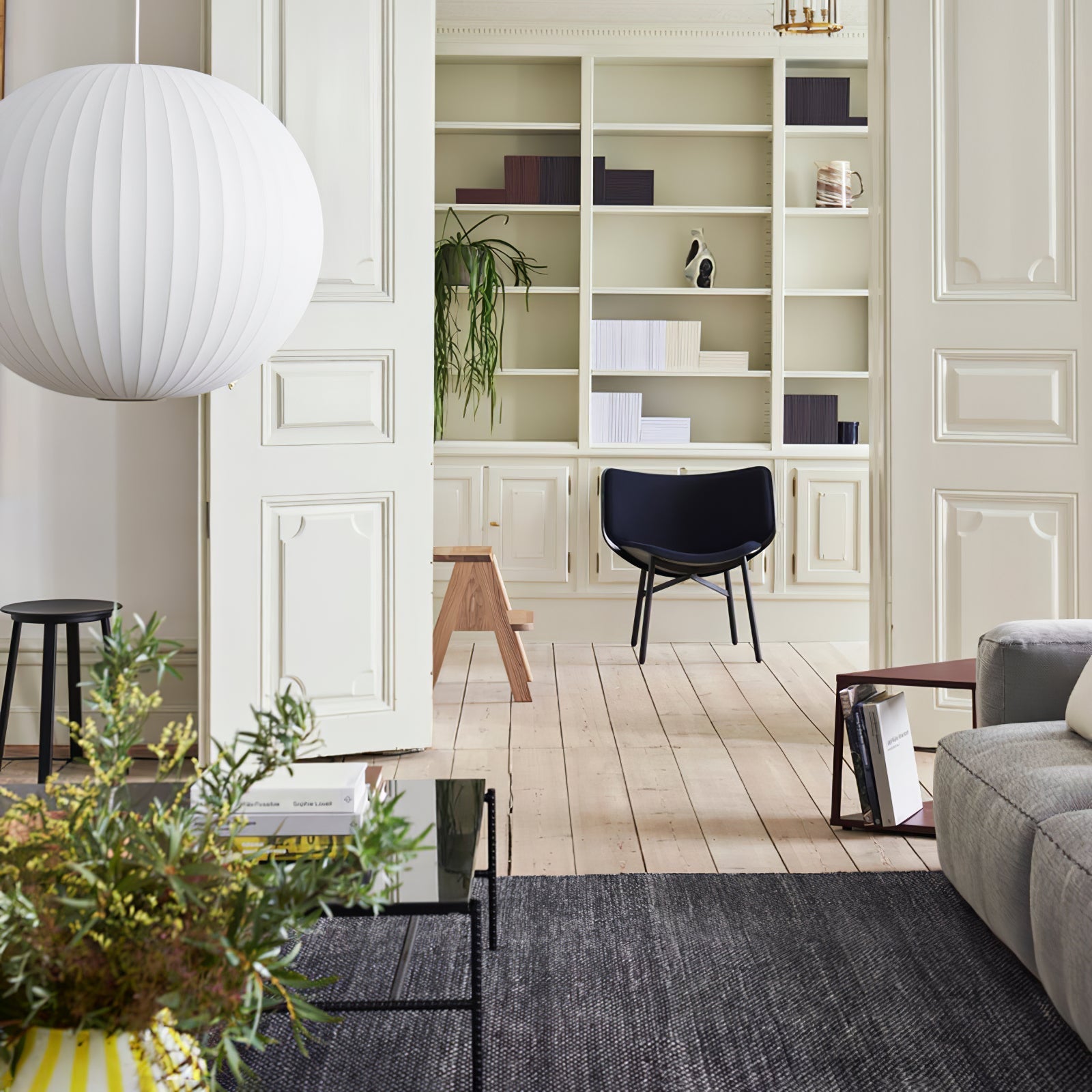 Bis Silk & Steel Pendant Lamp
