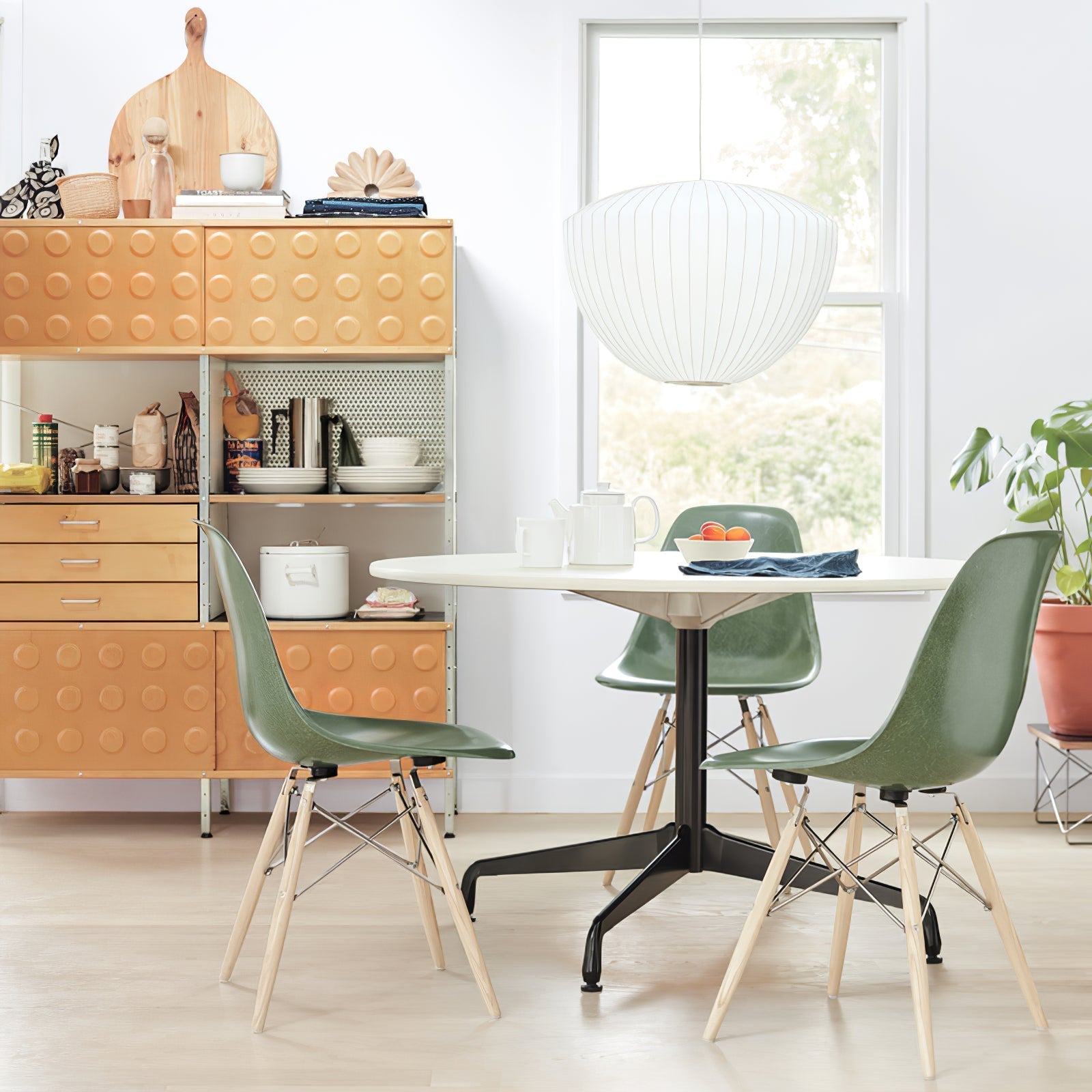 Bis Silk & Steel Pendant Lamp