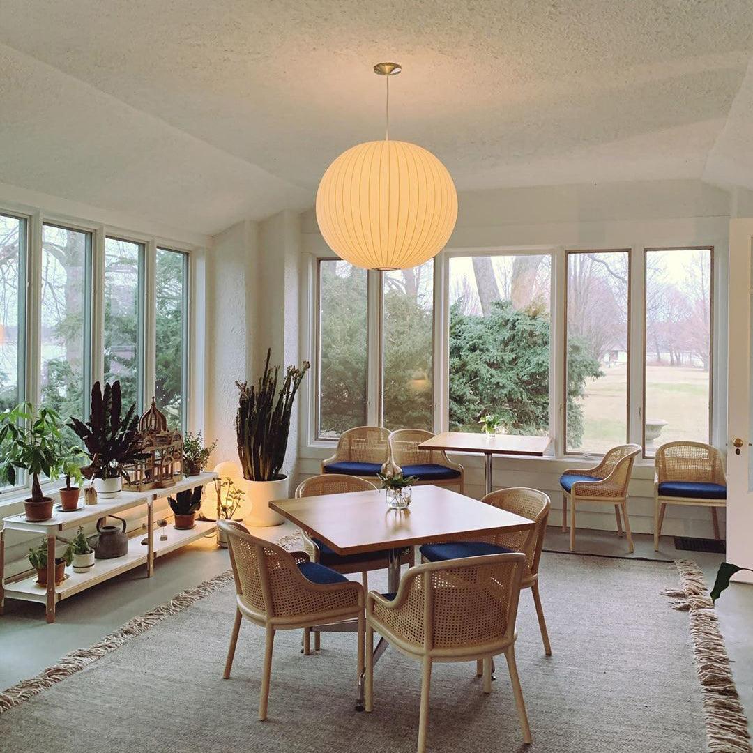 Bis Silk & Steel Pendant Lamp