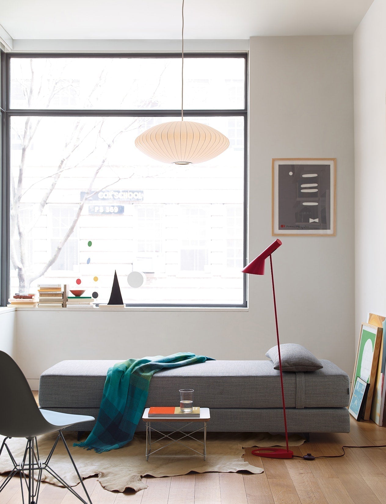Bis Silk & Steel Pendant Lamp