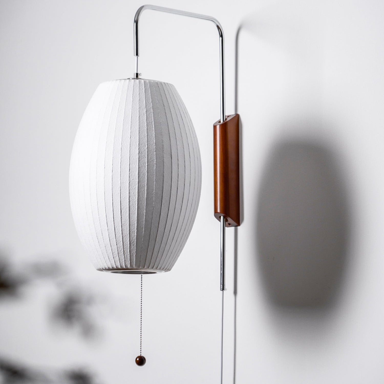 Lustra Wall Sconce Walnut Ball - Neutral Decor