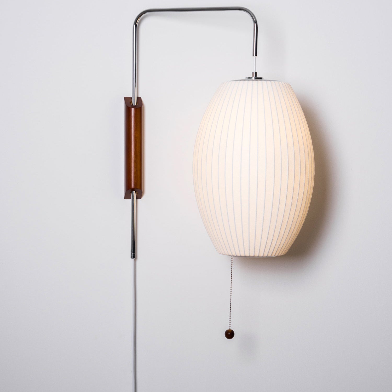 Lustra Wall Sconce Walnut Ball - Neutral Decor