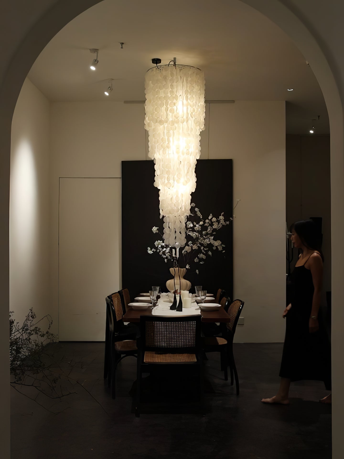 Eloryra Cascading Shell Chandelier
