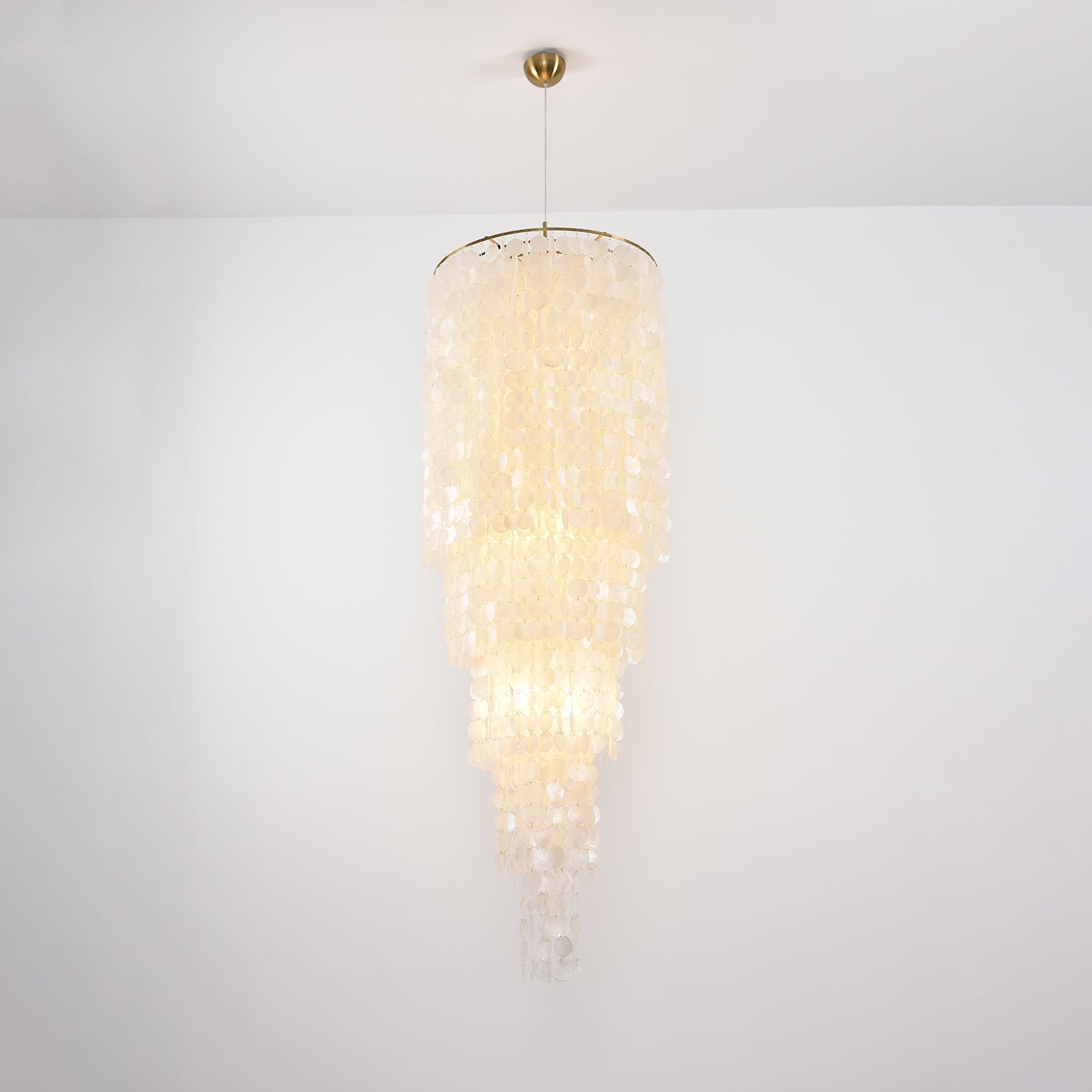 Eloryra Cascading Shell Chandelier