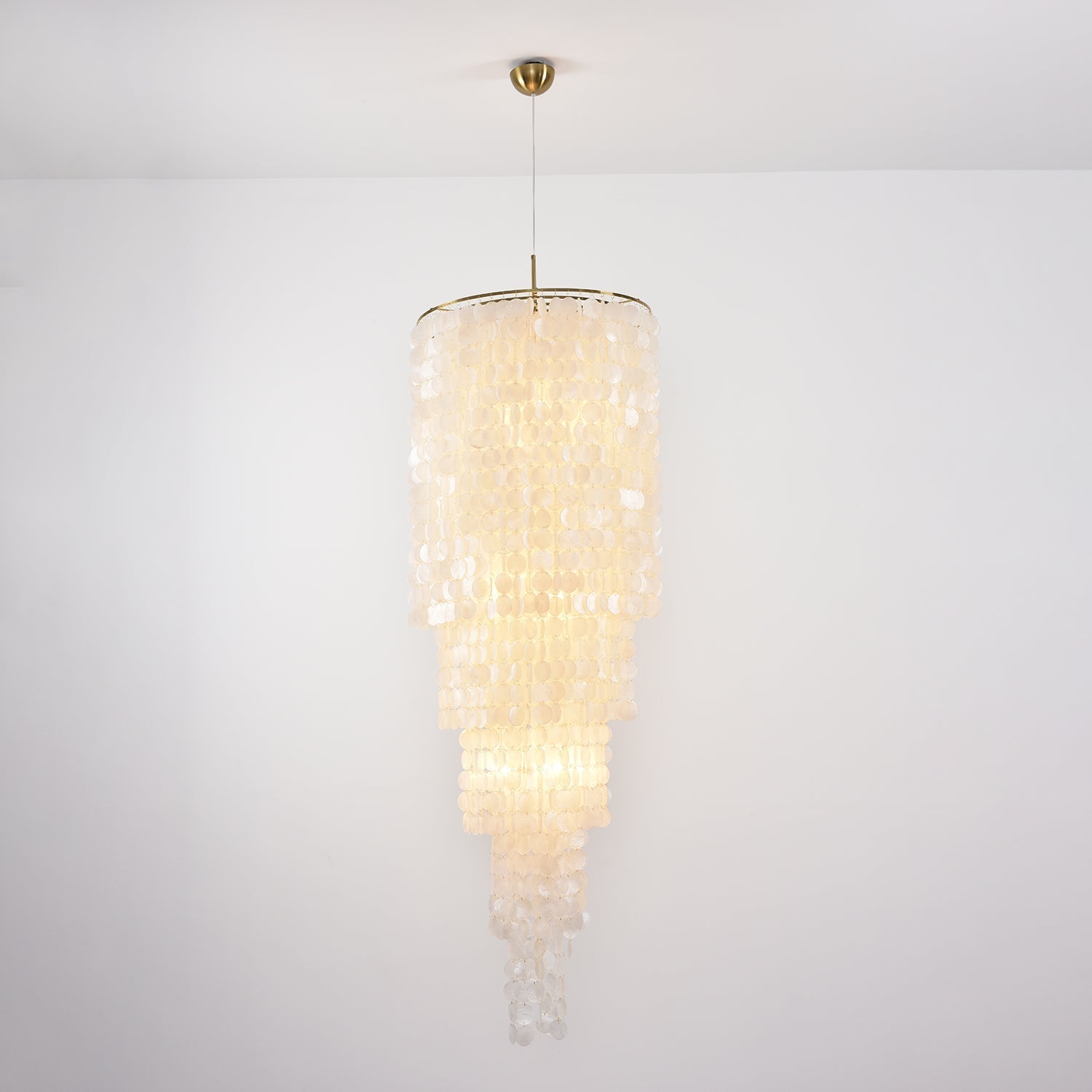 Eloryra Cascading Shell Chandelier