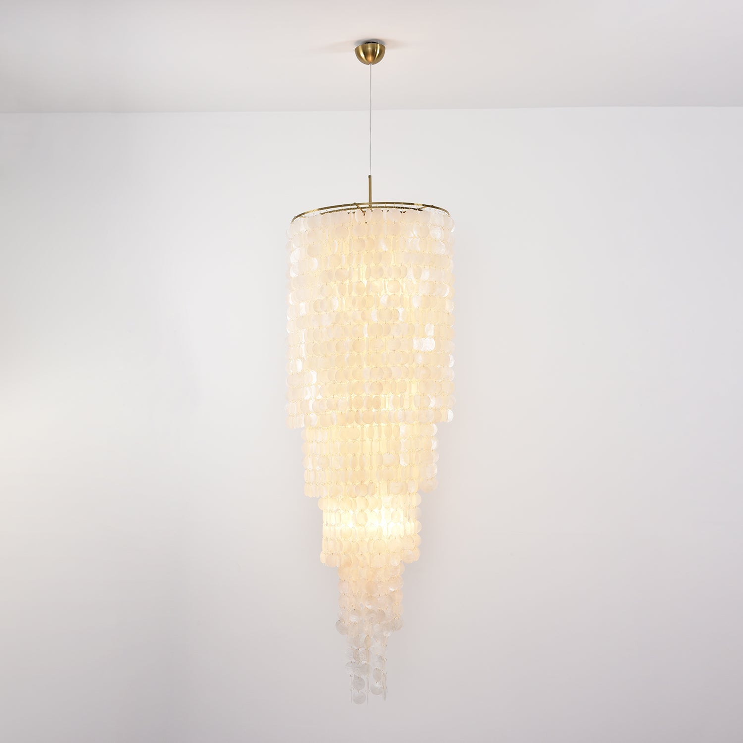 Eloryra Cascading Shell Chandelier