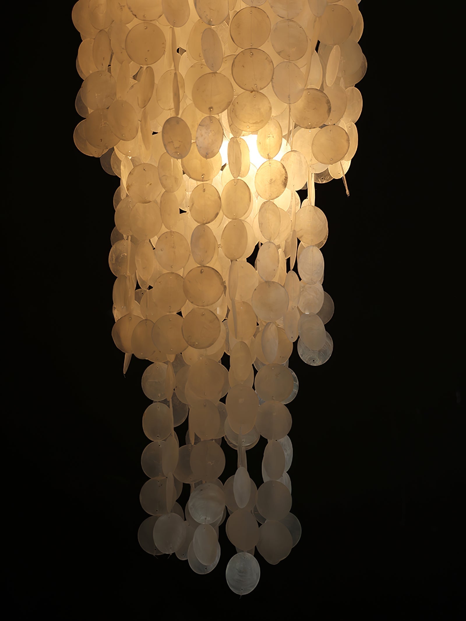 Eloryra Cascading Shell Chandelier