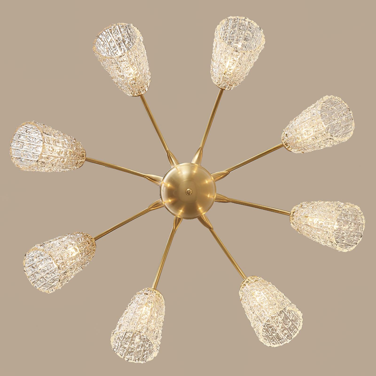 Celiella Vintage Glass Chandelier